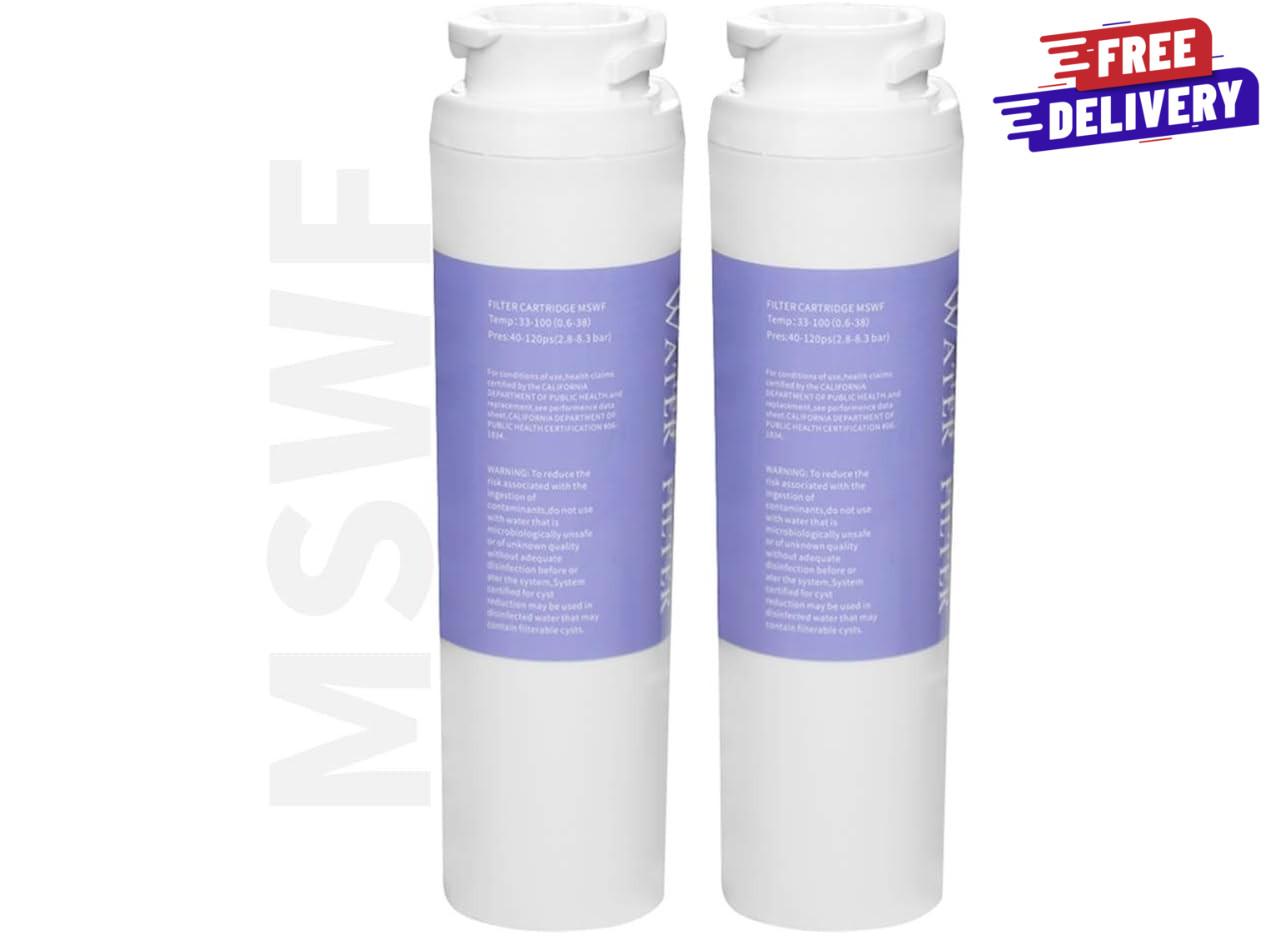 2 Pack PONNIC MSWF Refrigerator Water Filter for GE MSWF Replacement Cartridge
