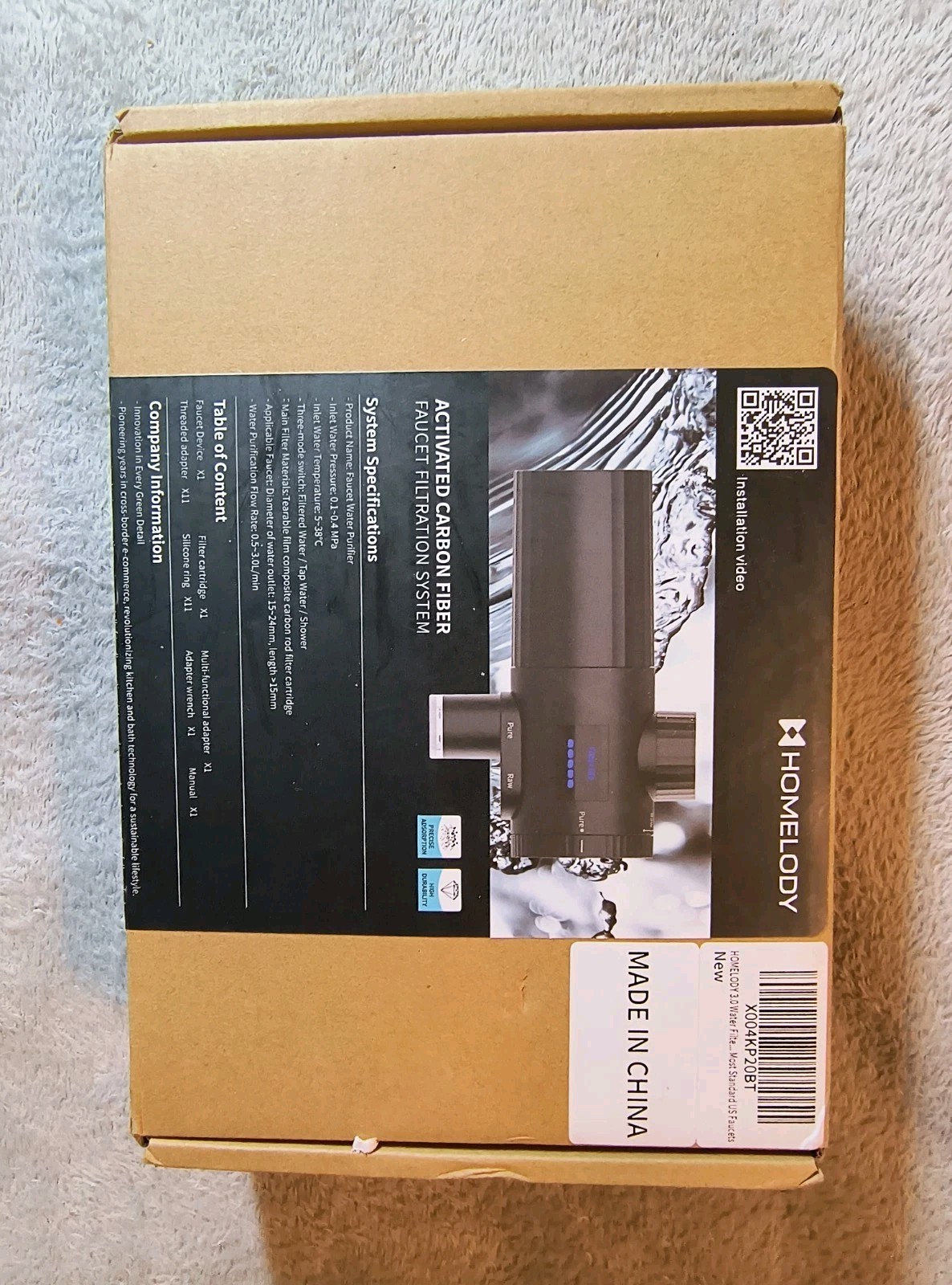 Faucet Water Filter 3.0 LED Display 3000-4000L Reduces Lead Chlorine Metals