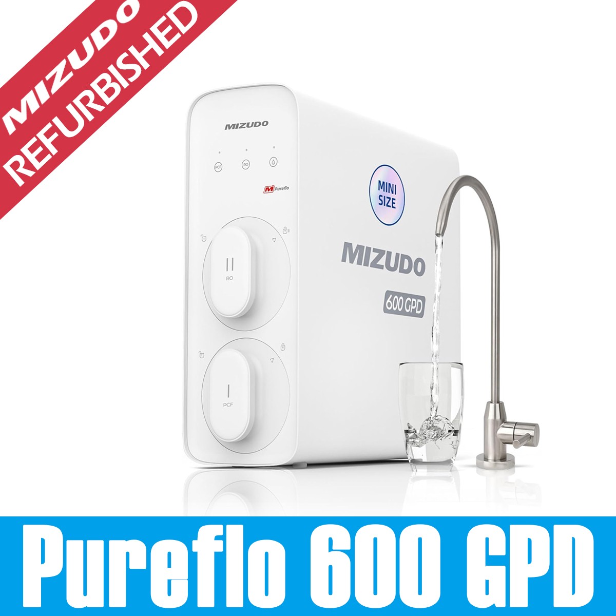 600GPD Tankless Reverse Osmosis System 9-Stage Filtration -Certified Refurbished