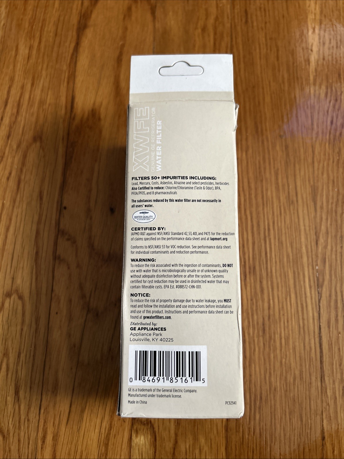 GE XWFE Refrigerator Water Filter – NEW OPEN BOX GENUINE
