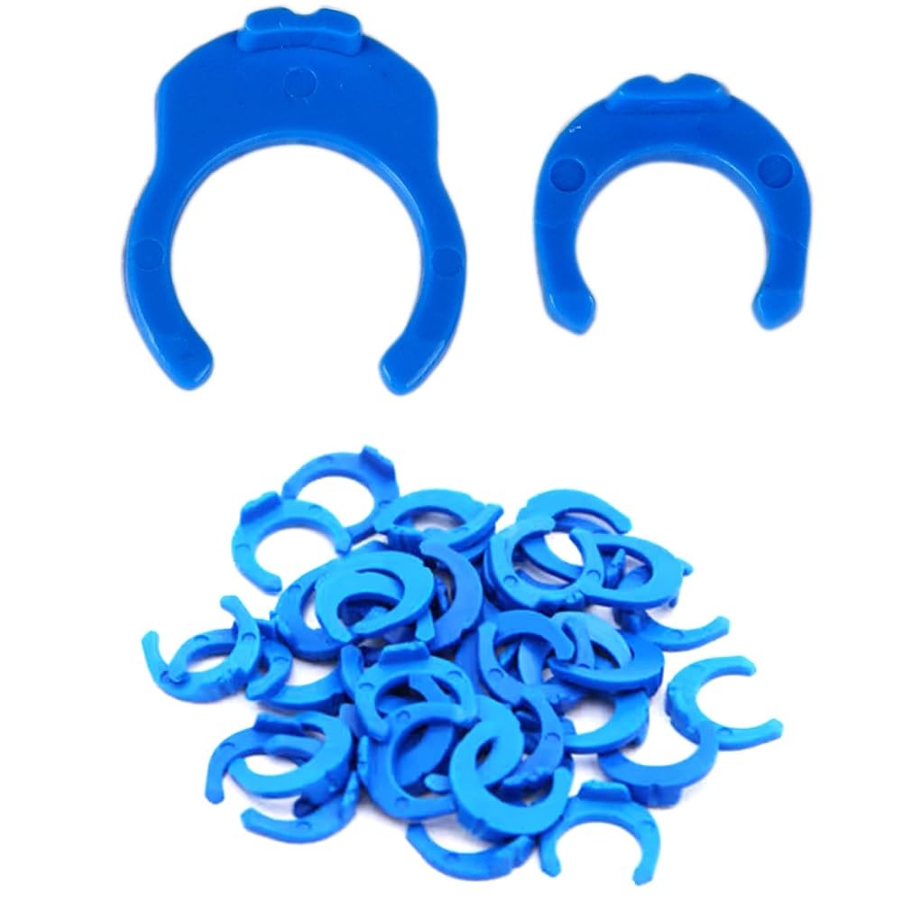 100Pcs 1/4 Inch 3/8 InchLocking Clips Clamps, Quick Connect Fittings Clamps f…