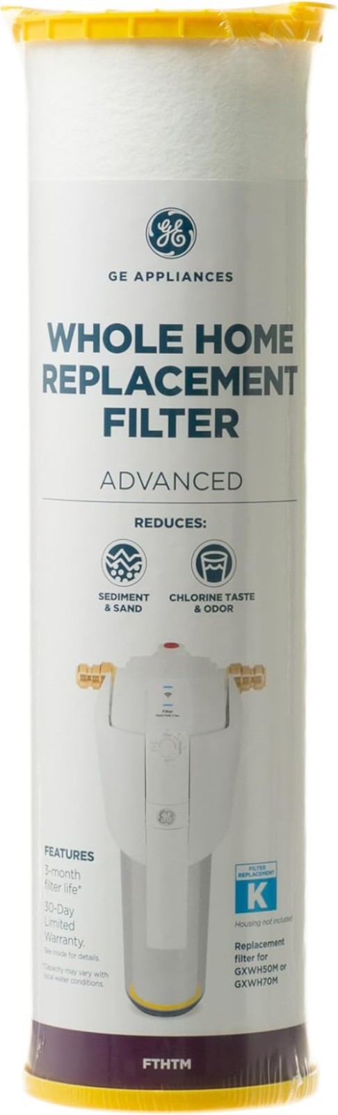 Water Filter Carbon Fiber 3- Capacity Whole House NSF Certified