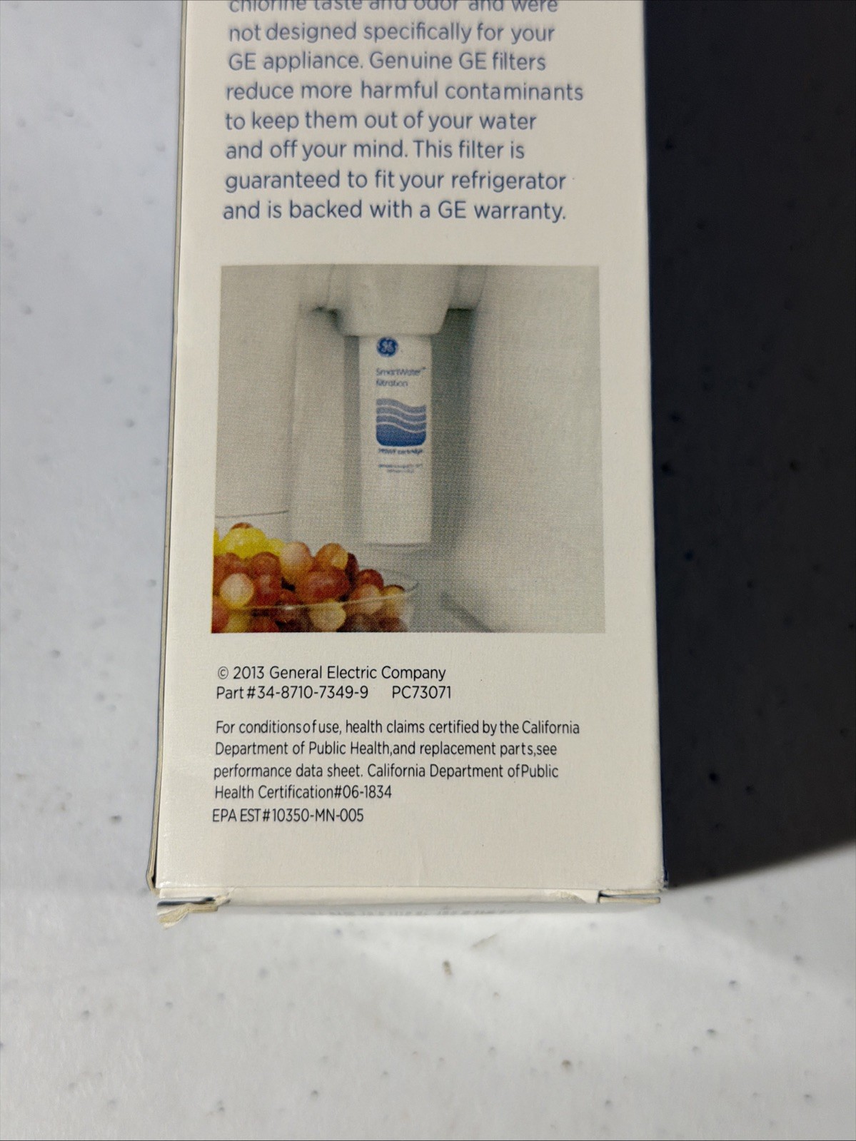 GE MSWF Refrigerator Water Filter Replacement Cartridge Sealed 34-8710-7349-9 ￼