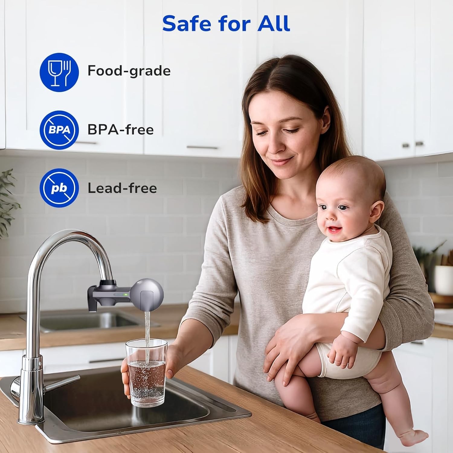 2-Pack Faucet Water Filter Replacement NSF Certified Activated Carbon for Pur