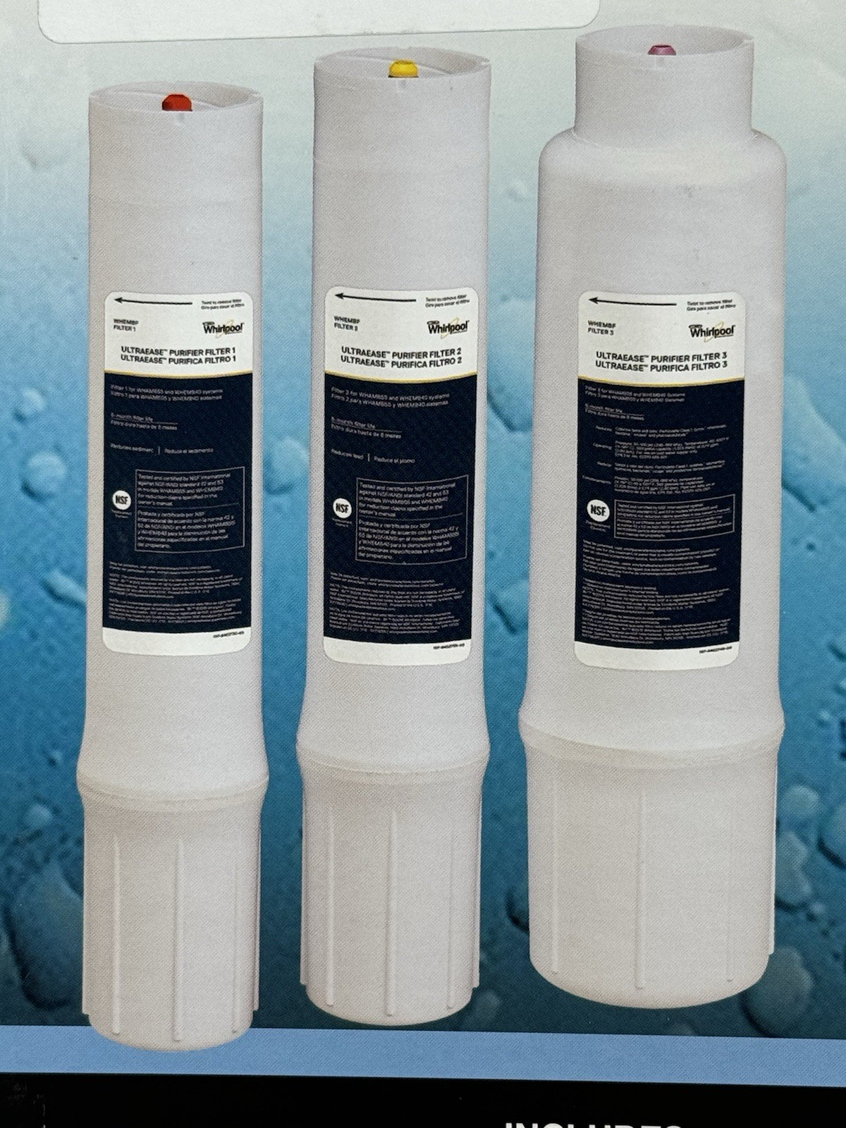 Whirlpool WHEMBF5 Under Sink Water Purifier System Filters for WHEMB40 WHAMBS5