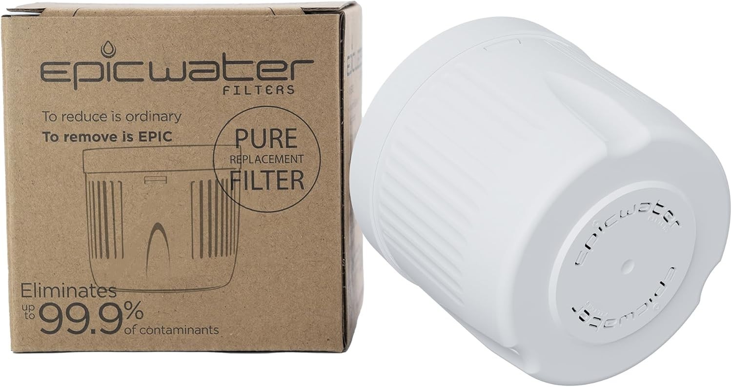 Pure Replacement Water Filter – Removes Fluoride, Lead & Heavy Metals, 100 Gal