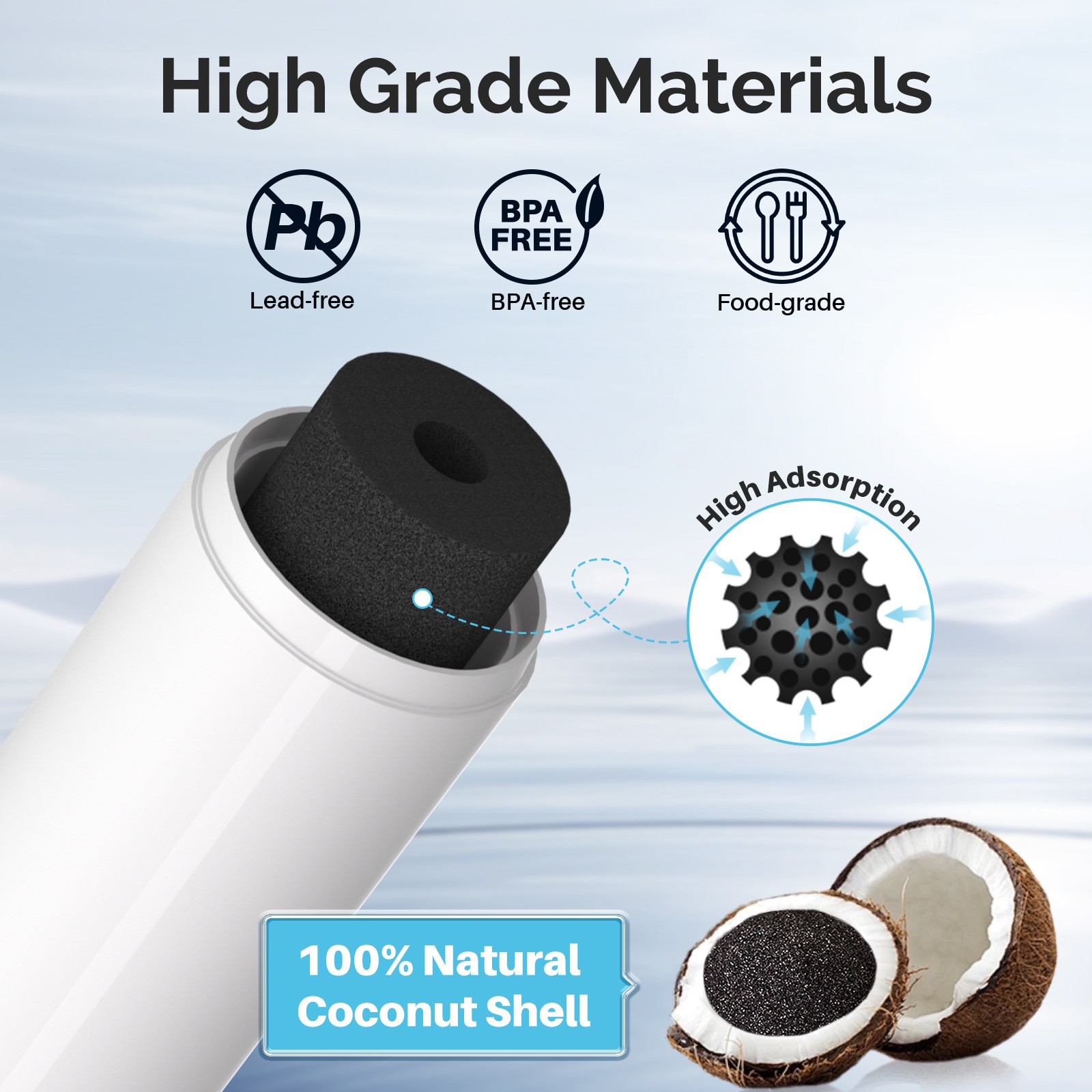 ICEPURE Compatible With GE® XWF GFE24J,PSE25K, GYE18J,PSS28K Water Filter 2 PACK
