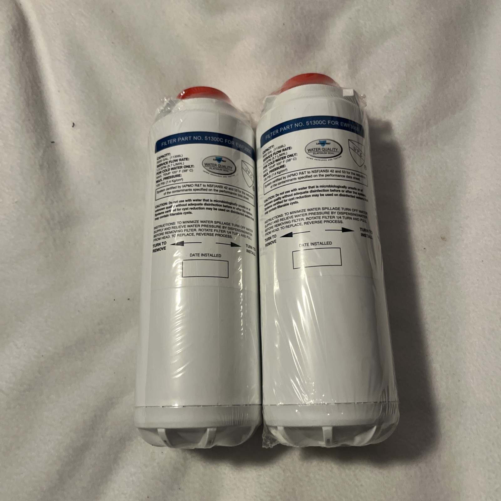 2 PACK 51300C Water Filter NO Chip for Elkay 51300C EWF3000 Ezh20 Bottle Filler