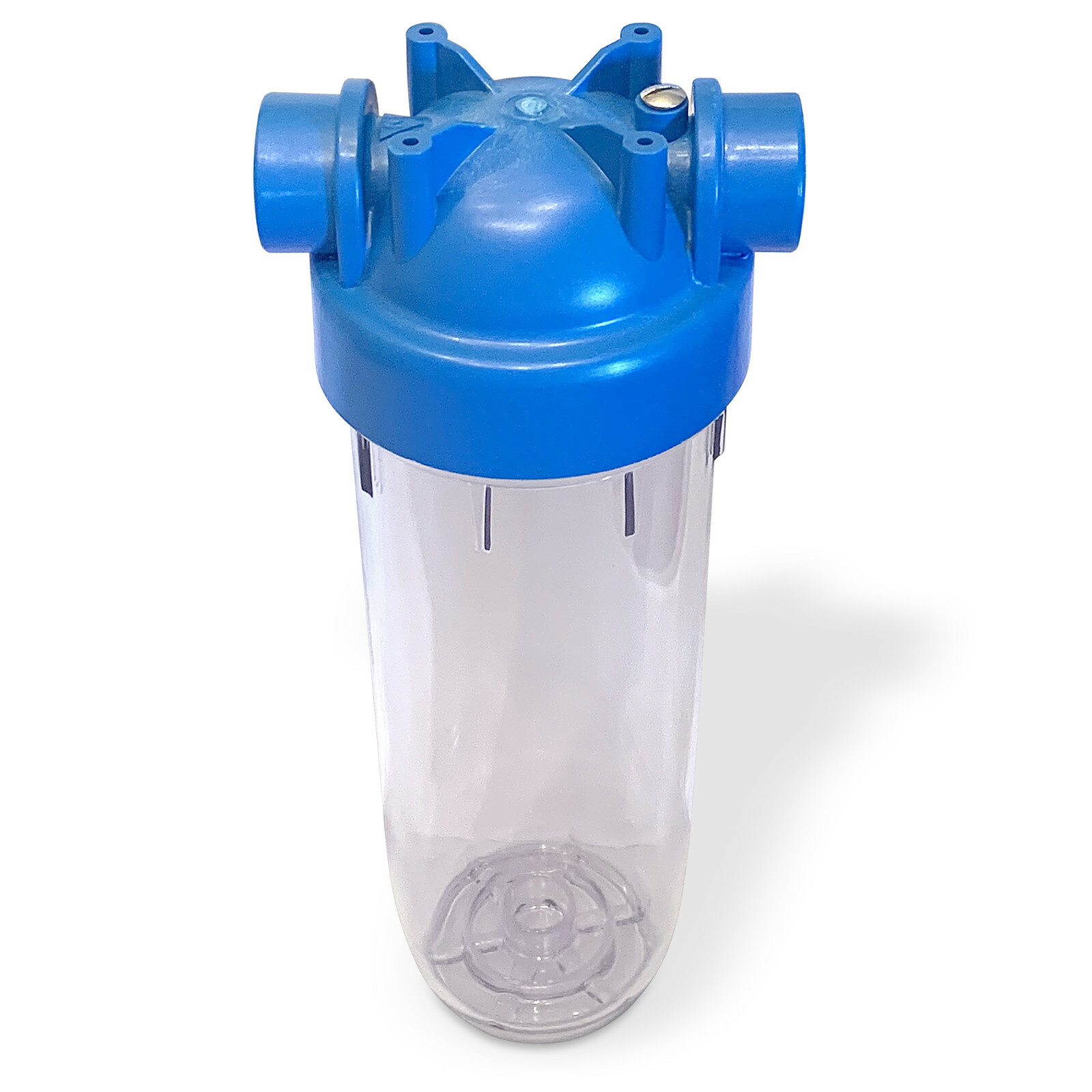 3 European Design Transparent Standard 10 inch Water Filter Housing, 3/4” Port