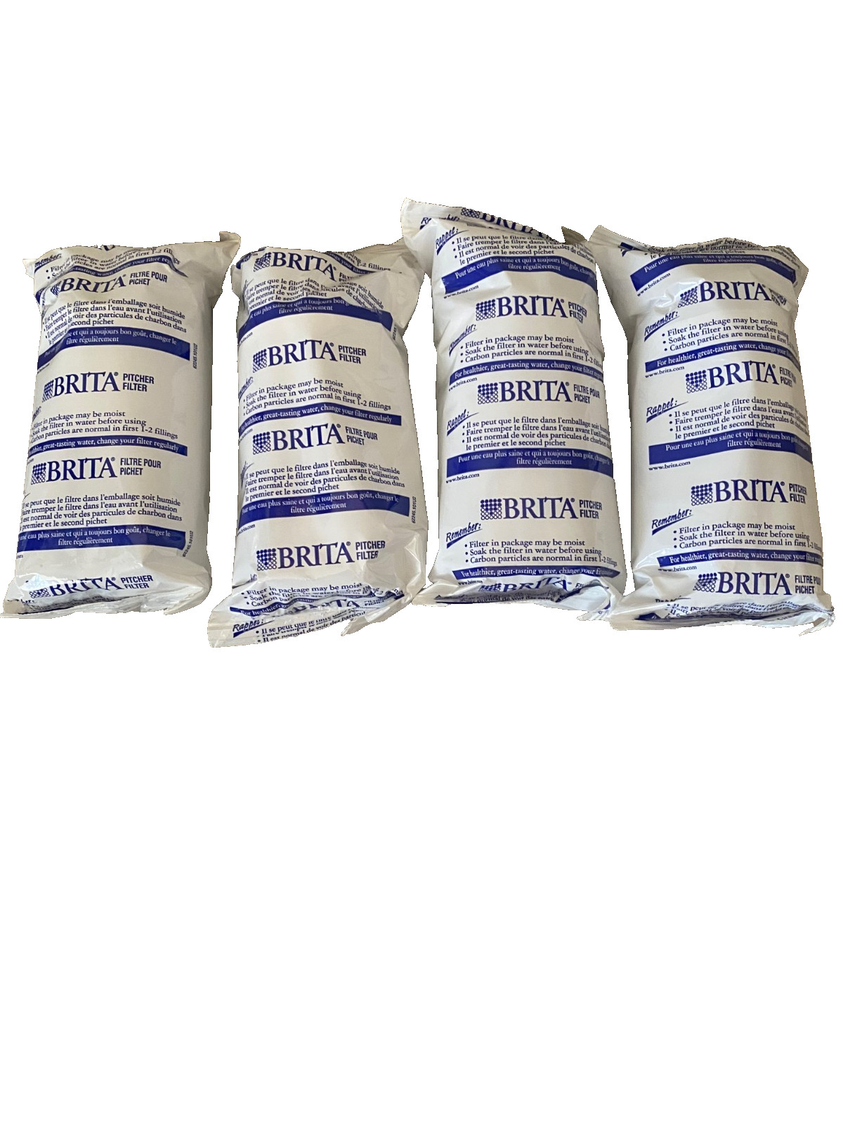 Brita Replacement Water Filter for Standard Pitchers & Dispensers Sealed 4 Count