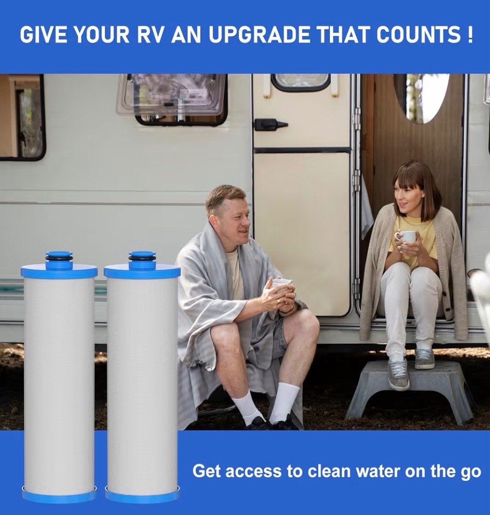 Vickmons KW1 RV Water Filter 2.5×10″ 2-Pack Replacement for RCS/FR1