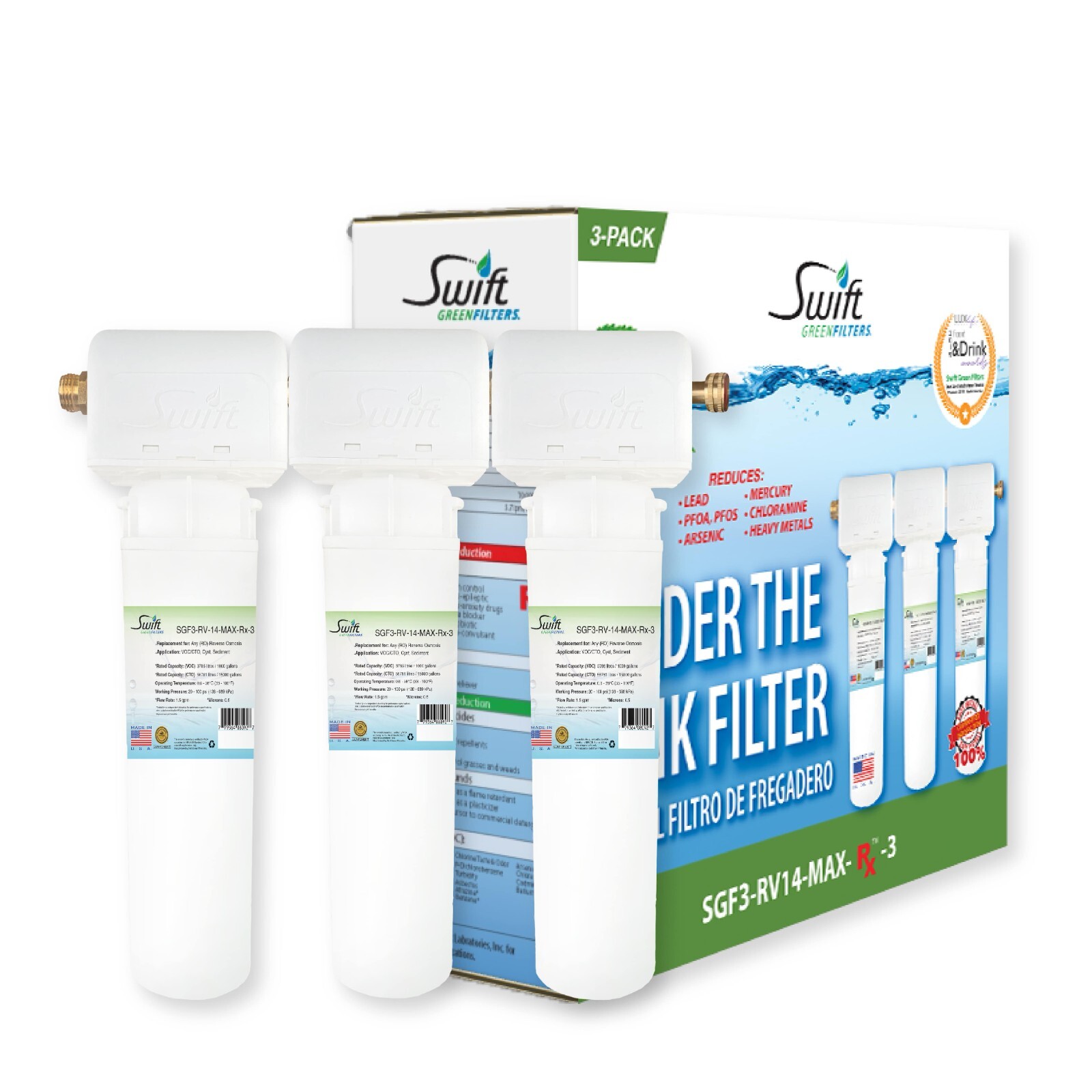 SGF3-RV14-MAX-RX-3 Multi stage Under the Sink System with ultra high Capacity
