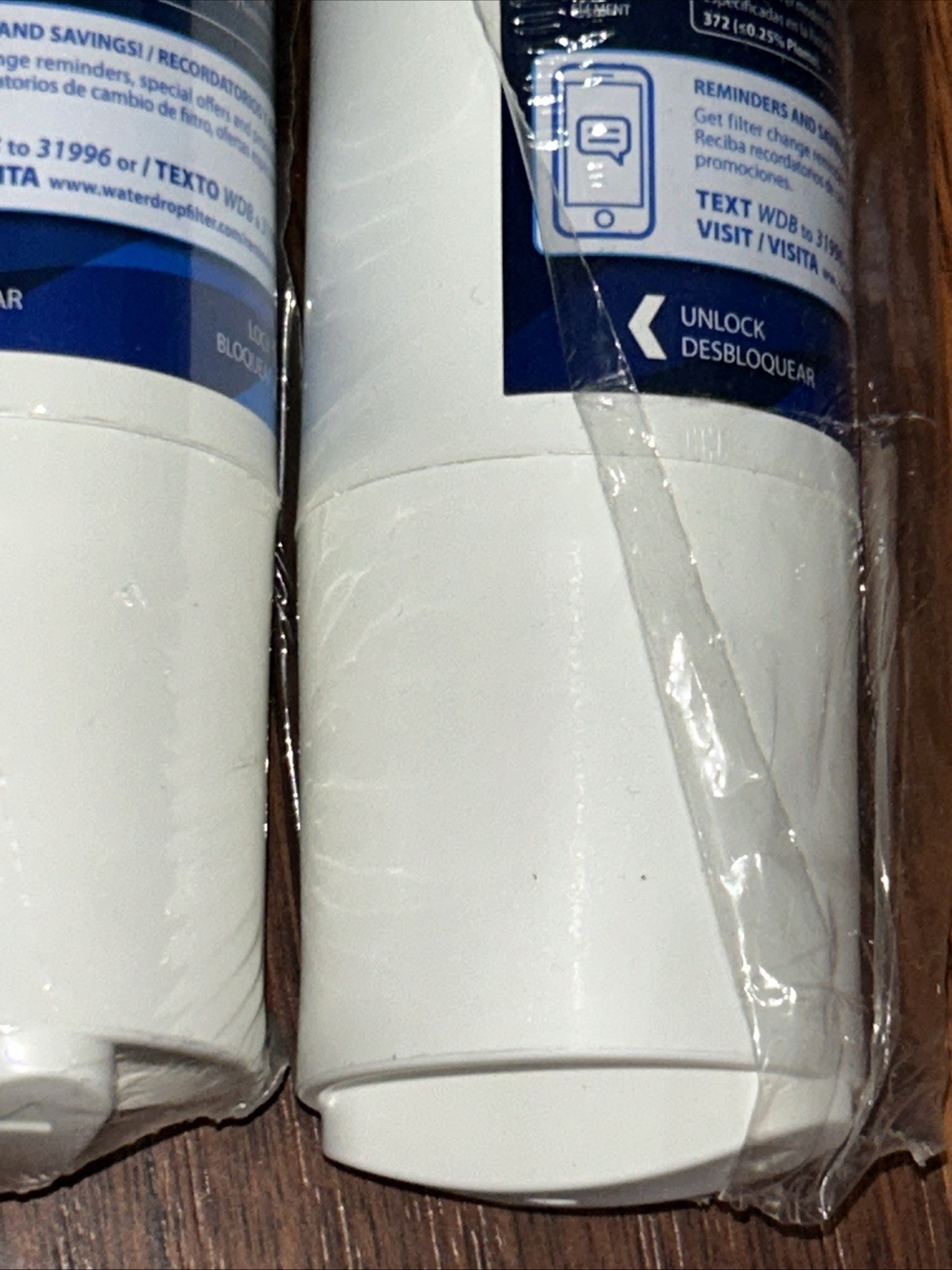 Lot Of 2: WATERDROP PLUS WDP-DA2900020B Refrigerator Water Filter For Samsung