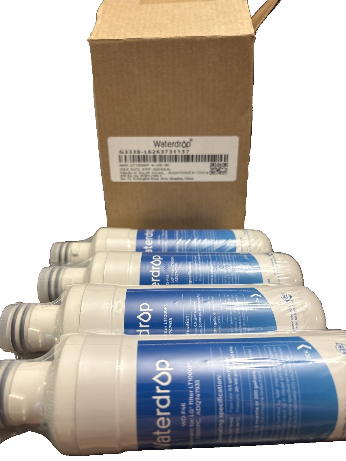 Waterdrop WD-F46 Water Filter 4-Pack New Sealed
