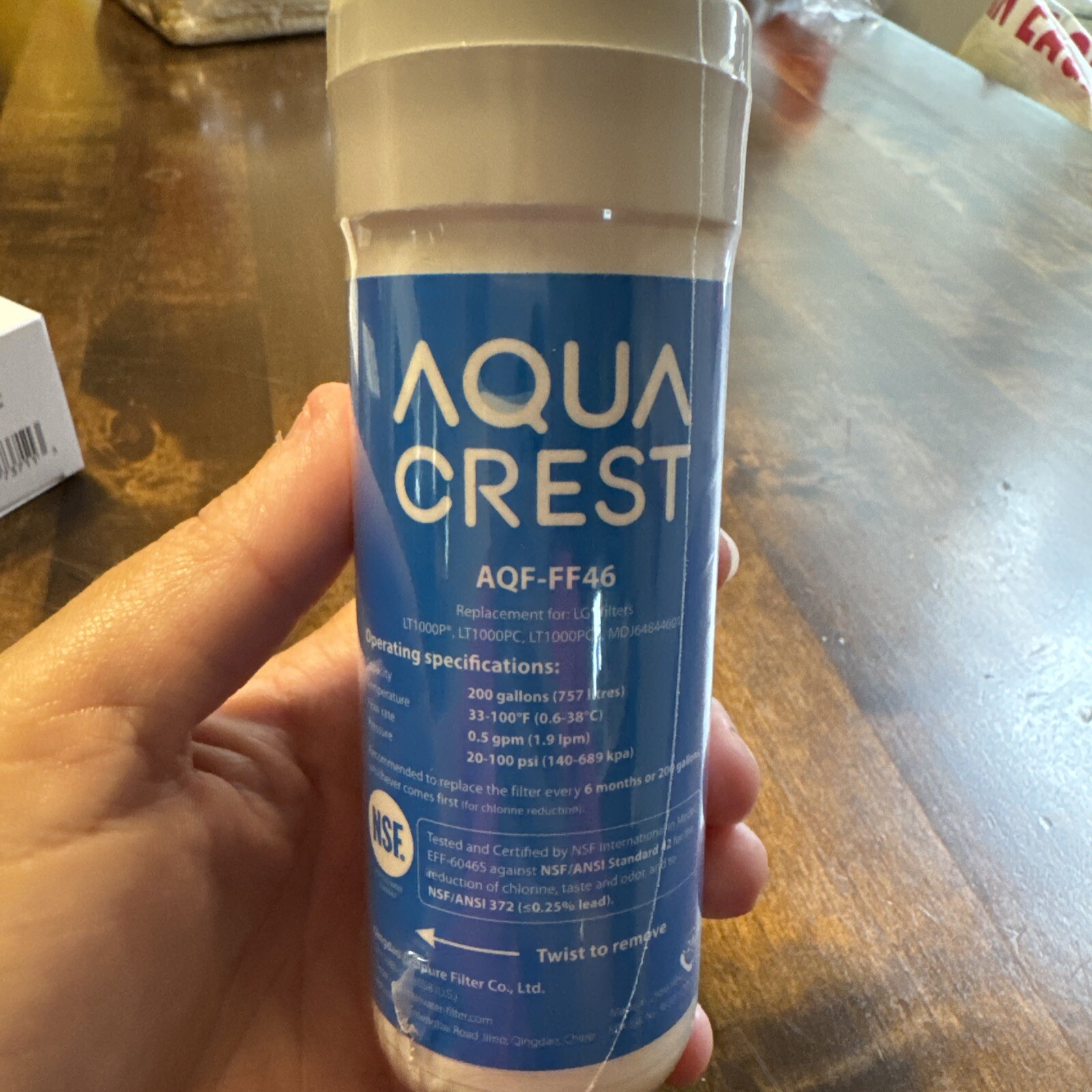 Aqua Crest AQF-FF46 Water Filters – Sealed New