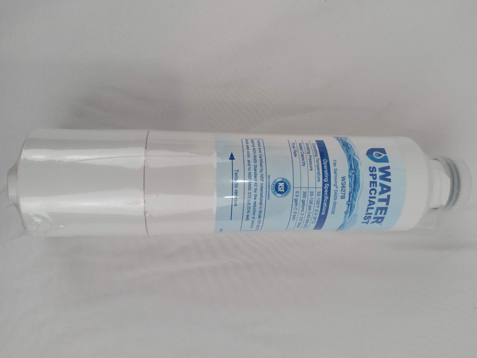 Waterspecialist DA29-00020B Fridge Water Filter, Replacement for Samsung (NEW)