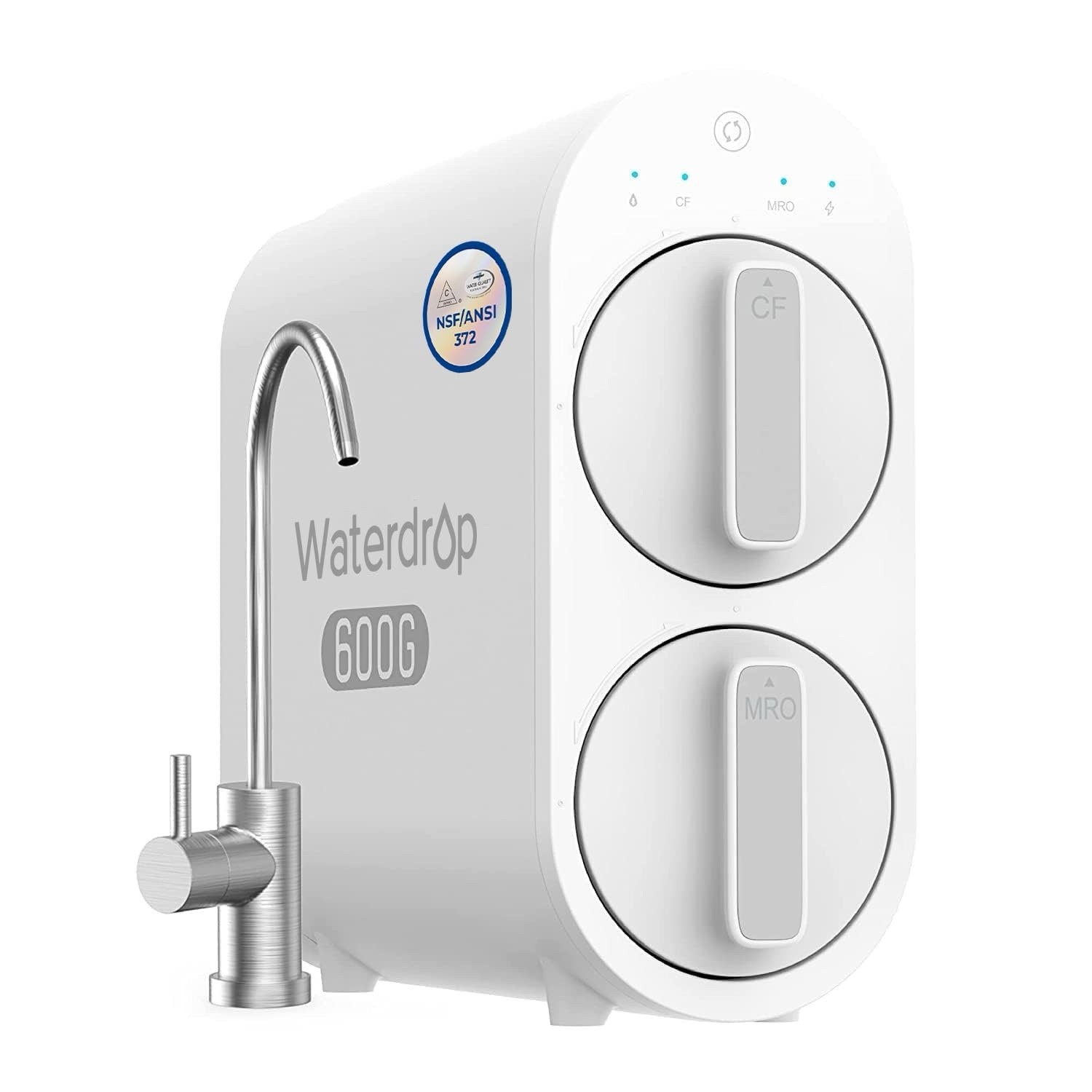 Waterdrop G2P600 Reverse Osmosis System, 600 GPD, 7 Stage Tankless Water Filter