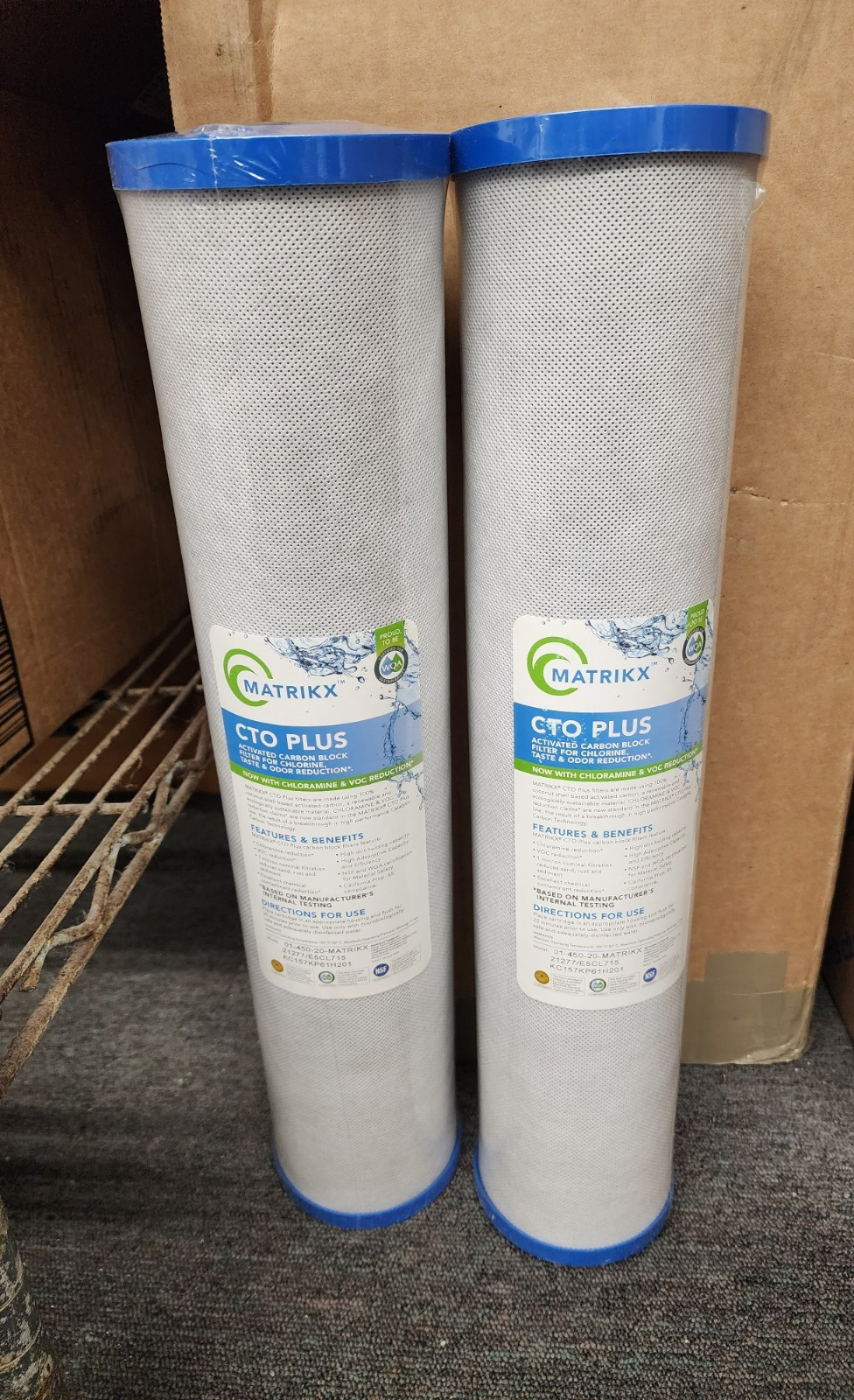MATRIKX CTO Plus 20 Inch Activated Carbon Block Water Filter Cartridge