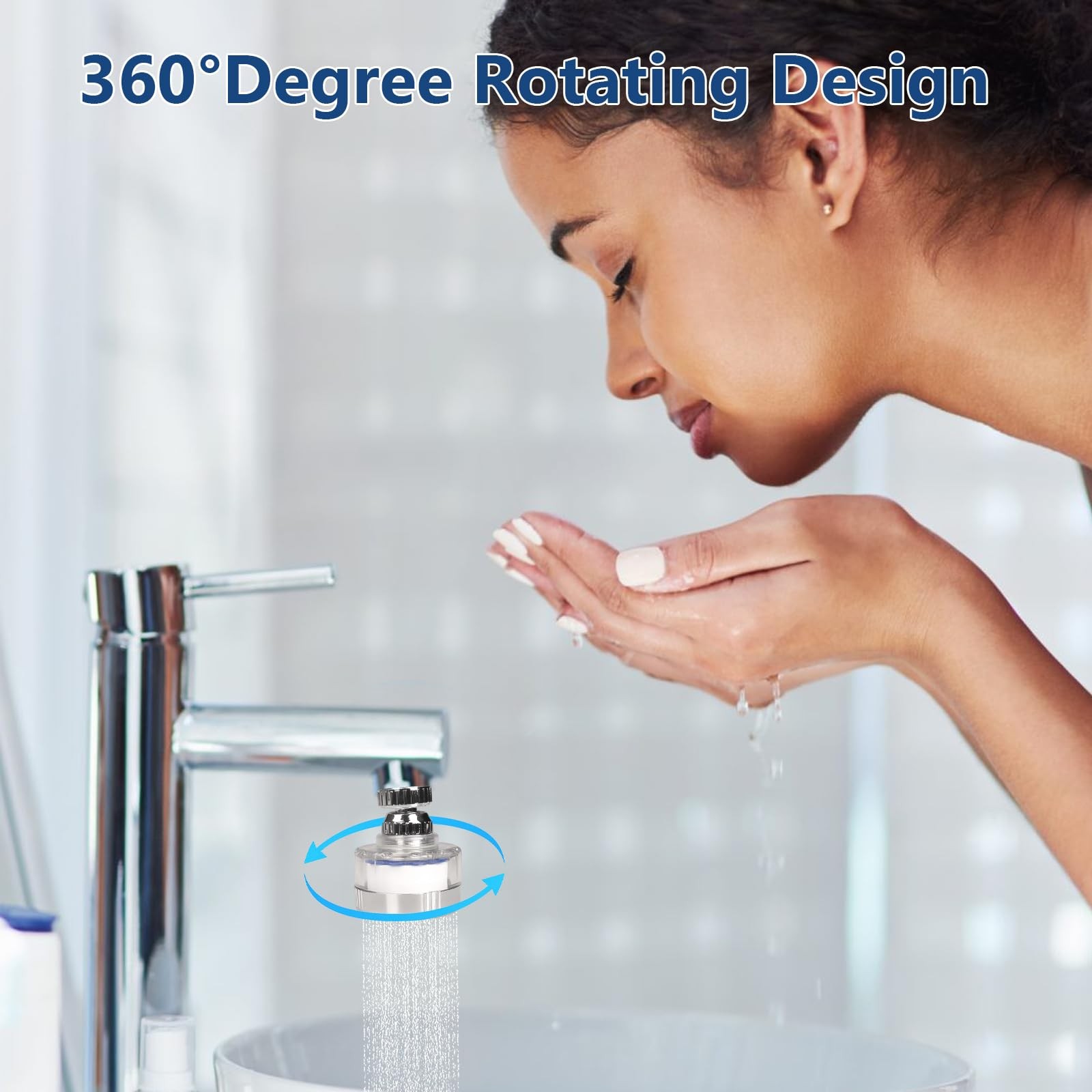 14 Pcs Sink Water Filter with Filter Elements Set, Universal Sink Faucet Filt…