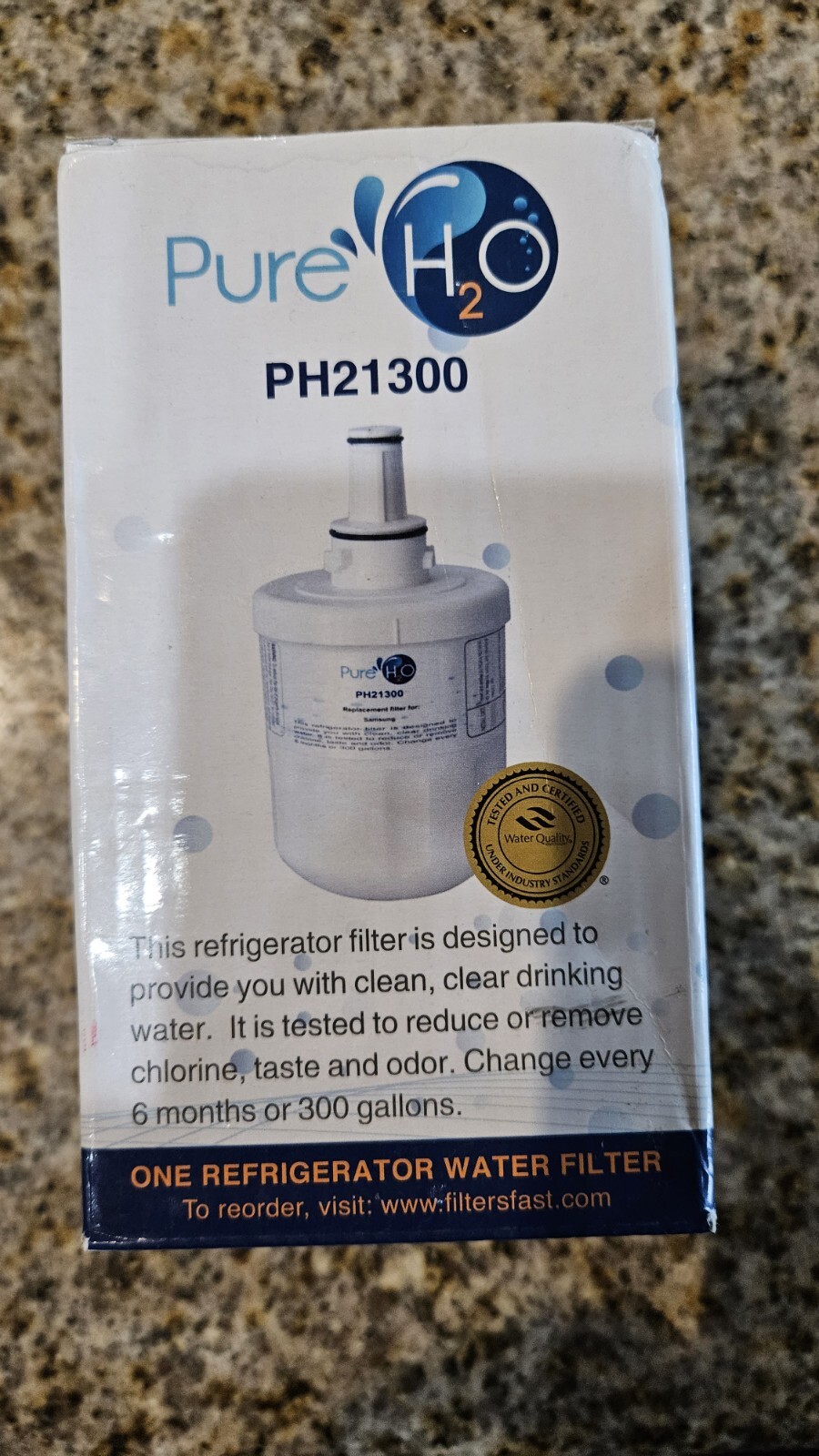 PureH2O PH21300 Refrigerator Water Filter Replacement for Various Samsung. P7