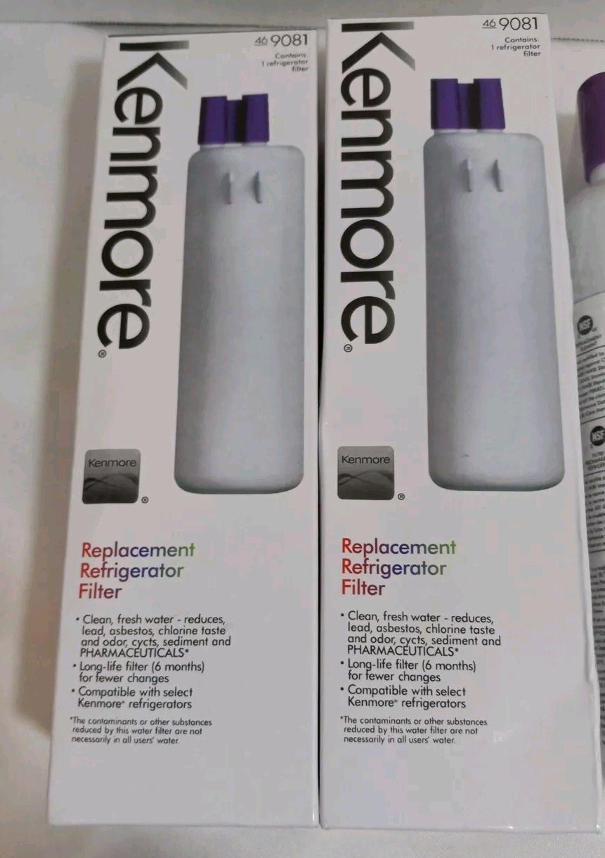 Kenmore Replacement Refrigerator Water Filters 469081 Lot Of 4 New (2 w/o Boxes)