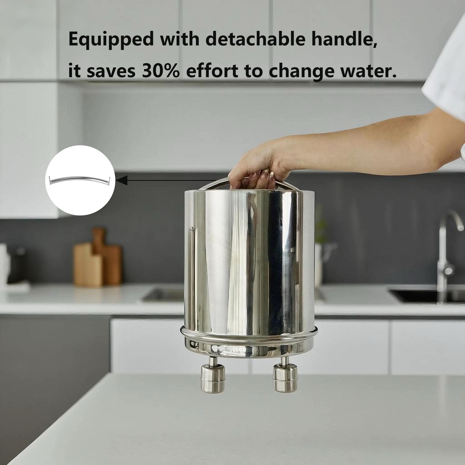 2.25G Ultra-Filtration Gravity Water Filter System-304 Stainless Steel Counte…