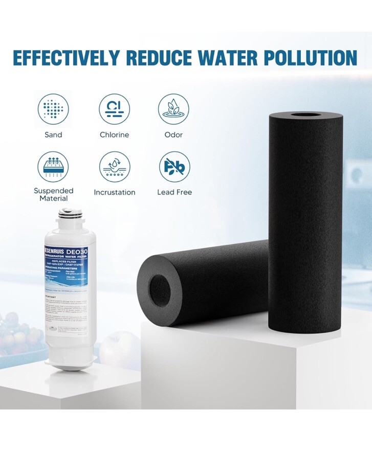 Desenruis Water Filter Compatible With Samsung Side By Side And Bottom Freezer