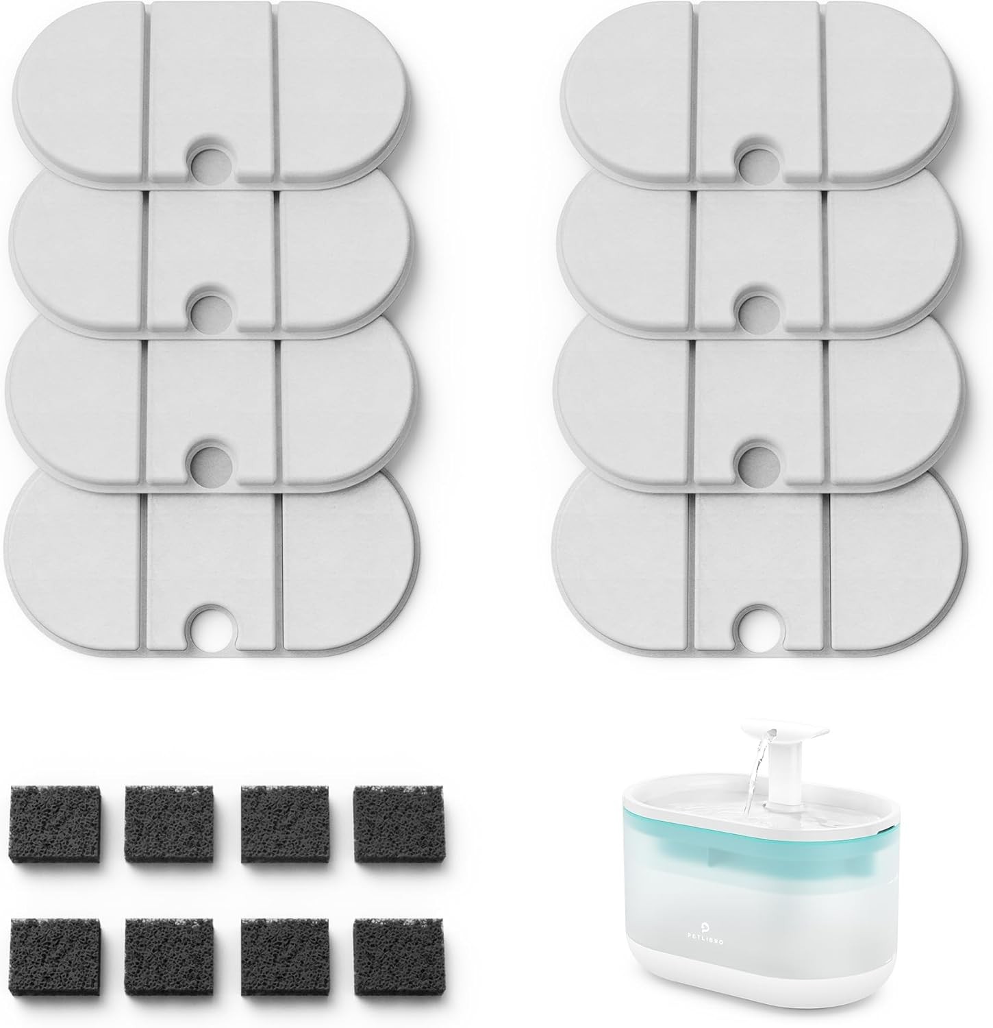 4 Packs Replacement Filters Dockstream Cat Water Fountain