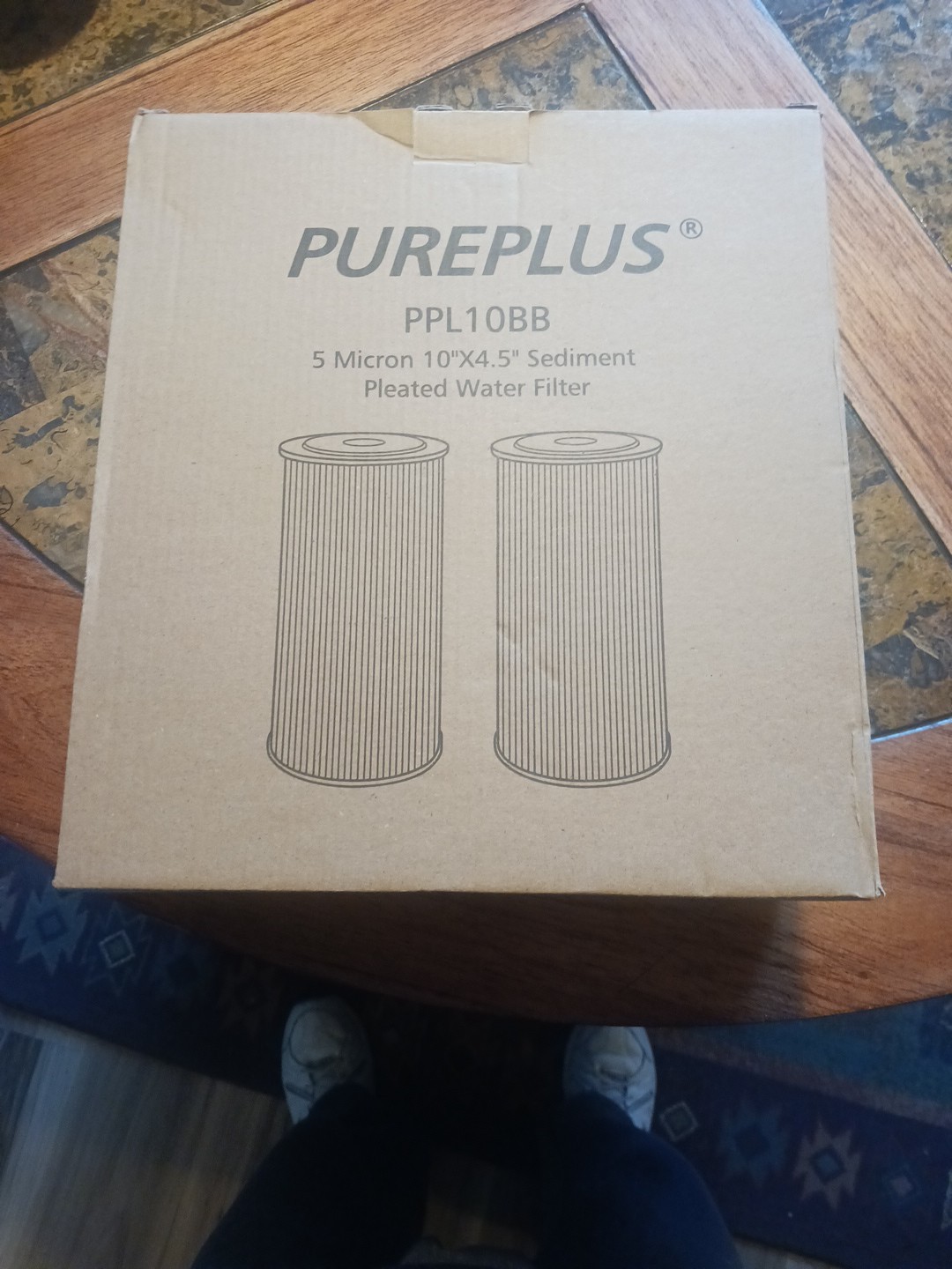 2 Pack Pureplus Micron 10″ X 4.5″ Sediment Pleated Water Filter PPL10BB