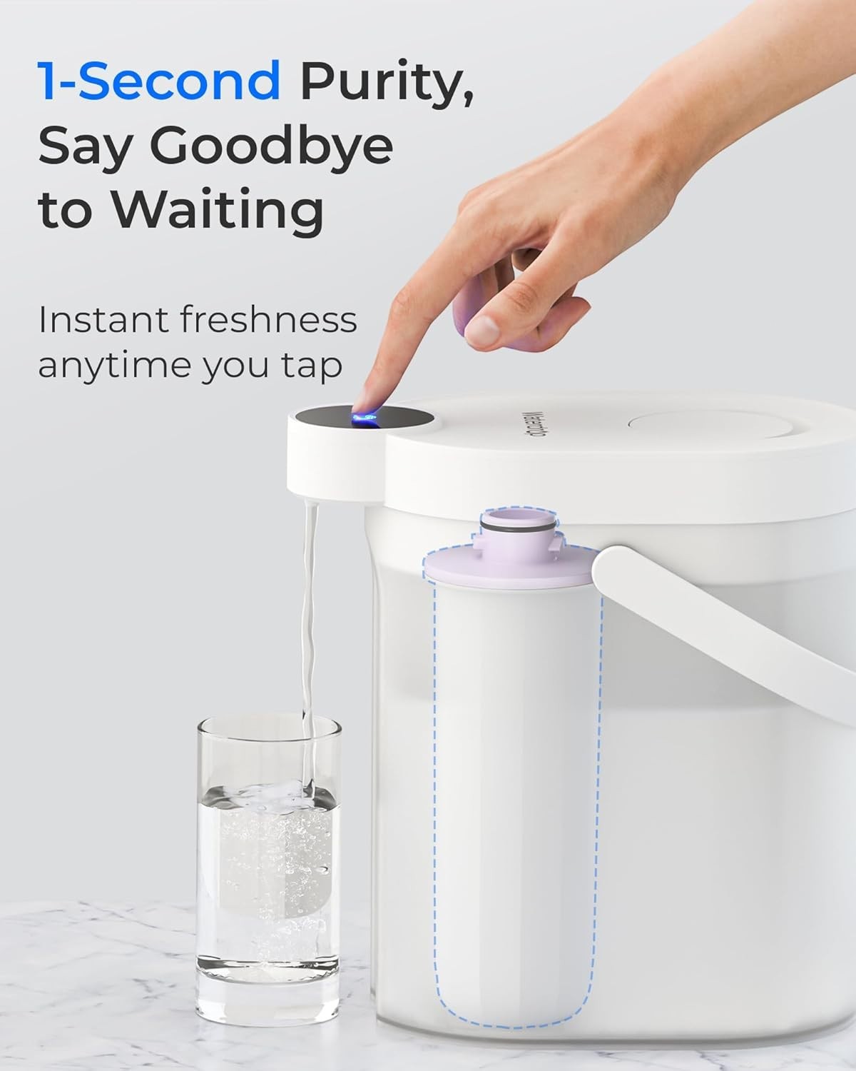 Waterdrop EWFR Replacement for ED25TW Electric Dispenser Water Filter, 3 Pack