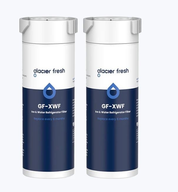 GLACIER FRESH XWF Replacement for GE XWF Refrigerator Water Filter Pack of 2