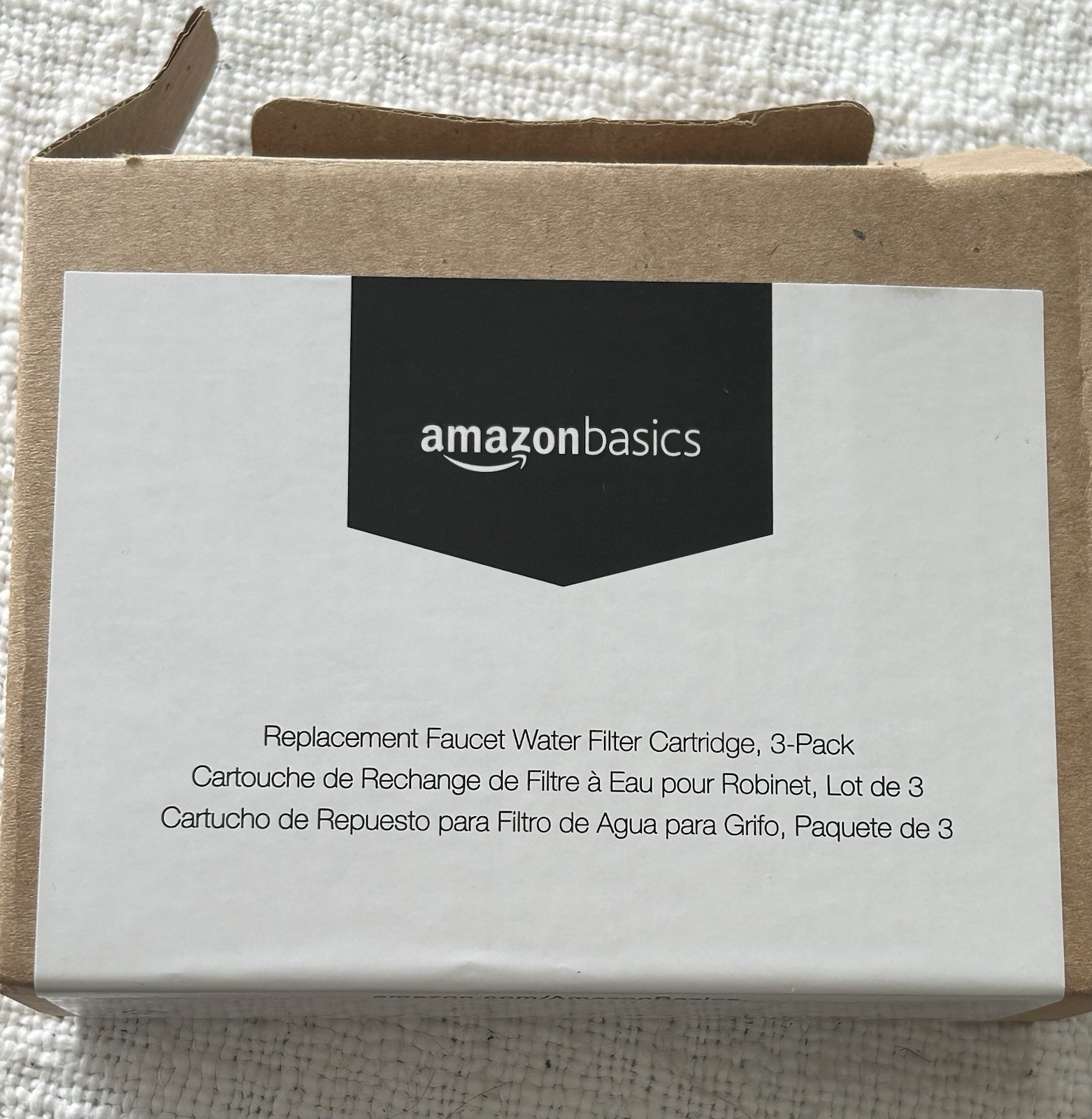 Amazon Basics 3 Pack Replacement Water Filters NSF 42 and 372 Certified