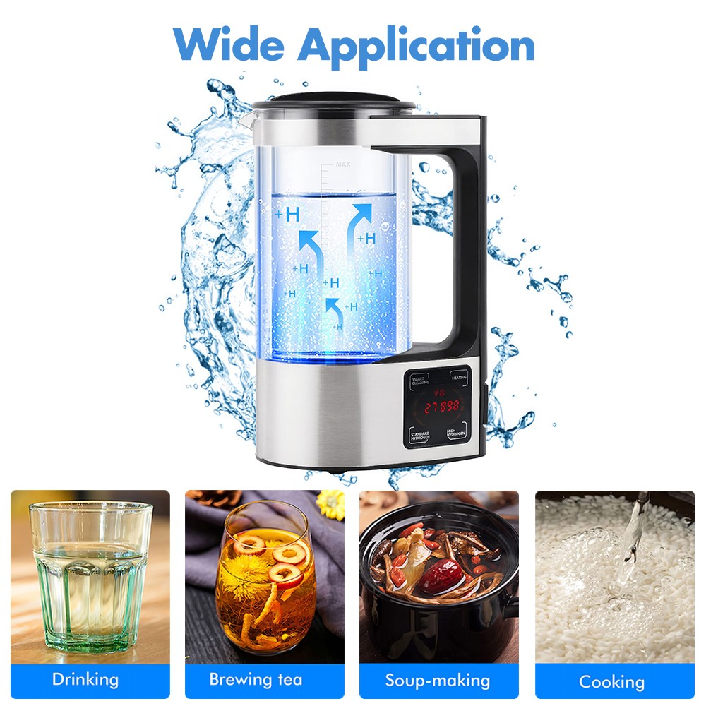 2L Portable Kangen Water-Electric Hydrogen Rich Water Ionizer Generator Machine