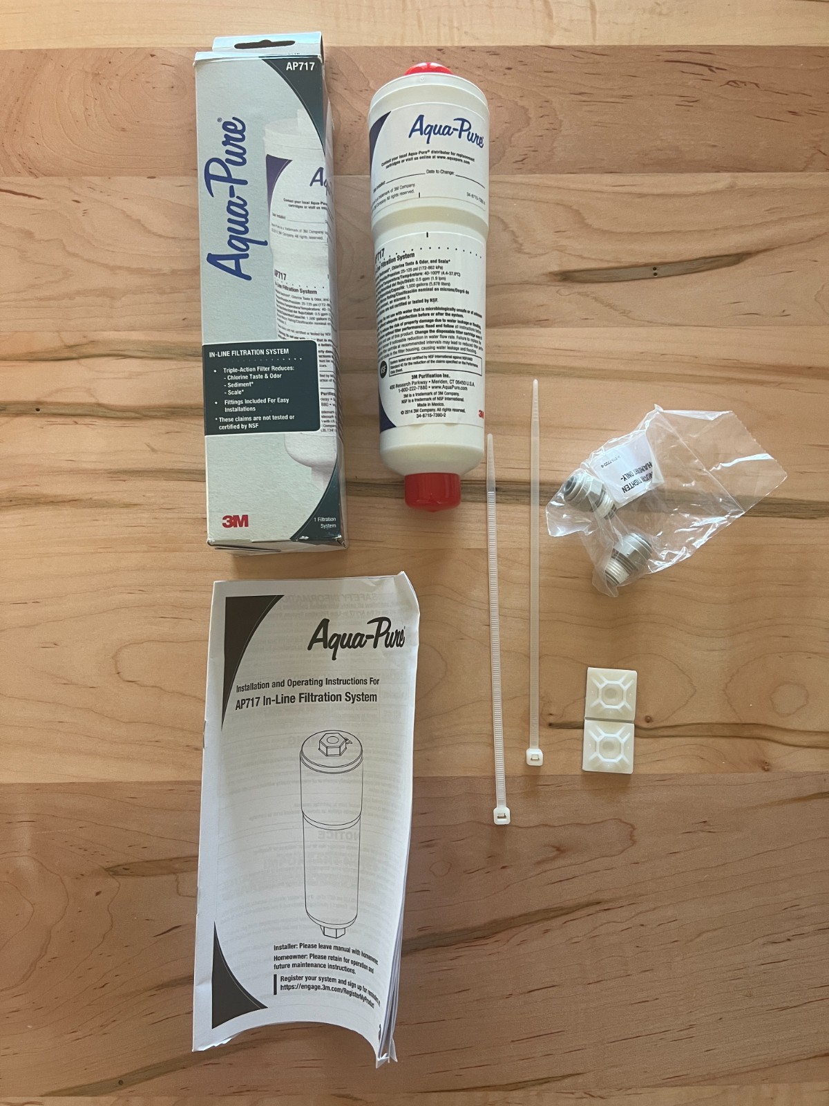 3M Aqua Pure In Line replacement triple action 5 micron water filter model AP717