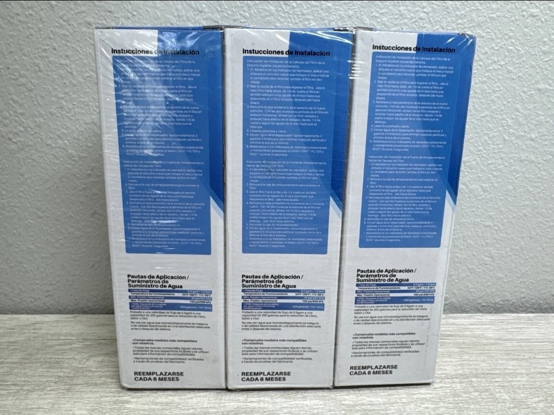 RWF4700AC Water Filter Fit for LT1000P, ADQ747935, LMXS28626D, LT1000PC 3PACK!