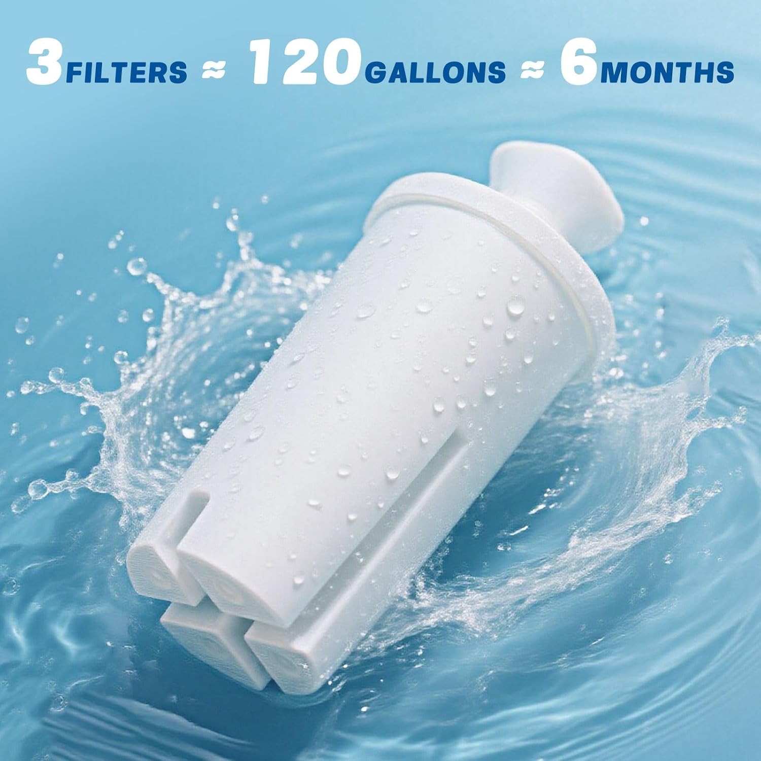 Replacement Water Filters for Dispensers, Compatible with Classic, Mavea 107007,