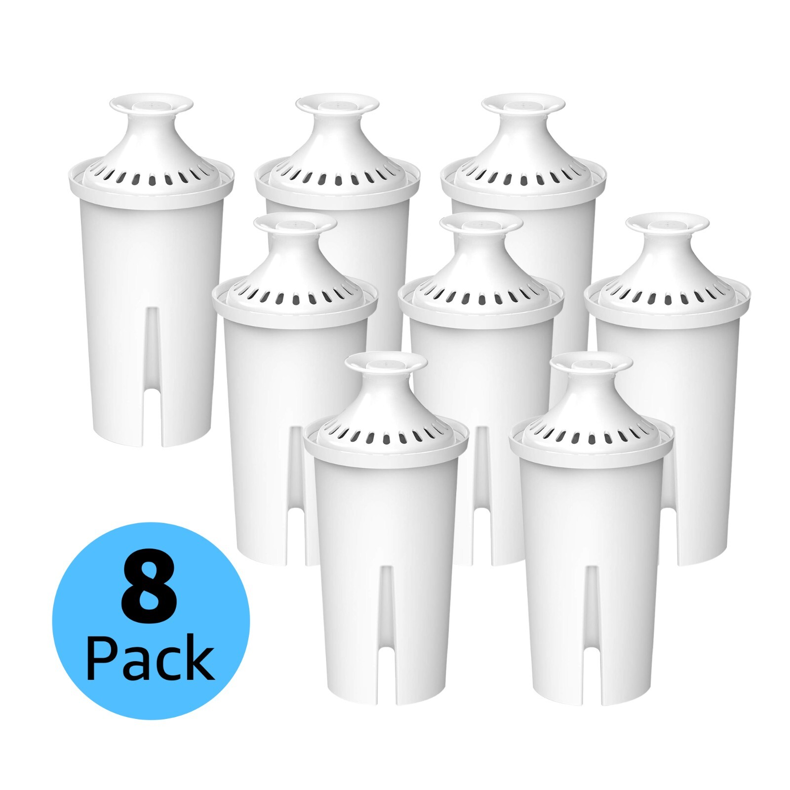 8 Pack AquaCrest Replacement for Brita Classic Pitcher Water Filter AQK-06