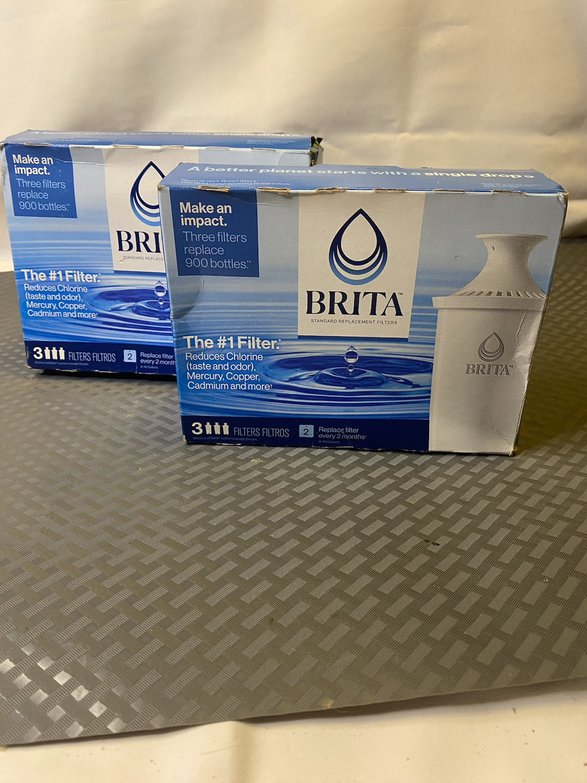 TWO 3 PACKS BRITA FILTERS, MADE IN CANADA