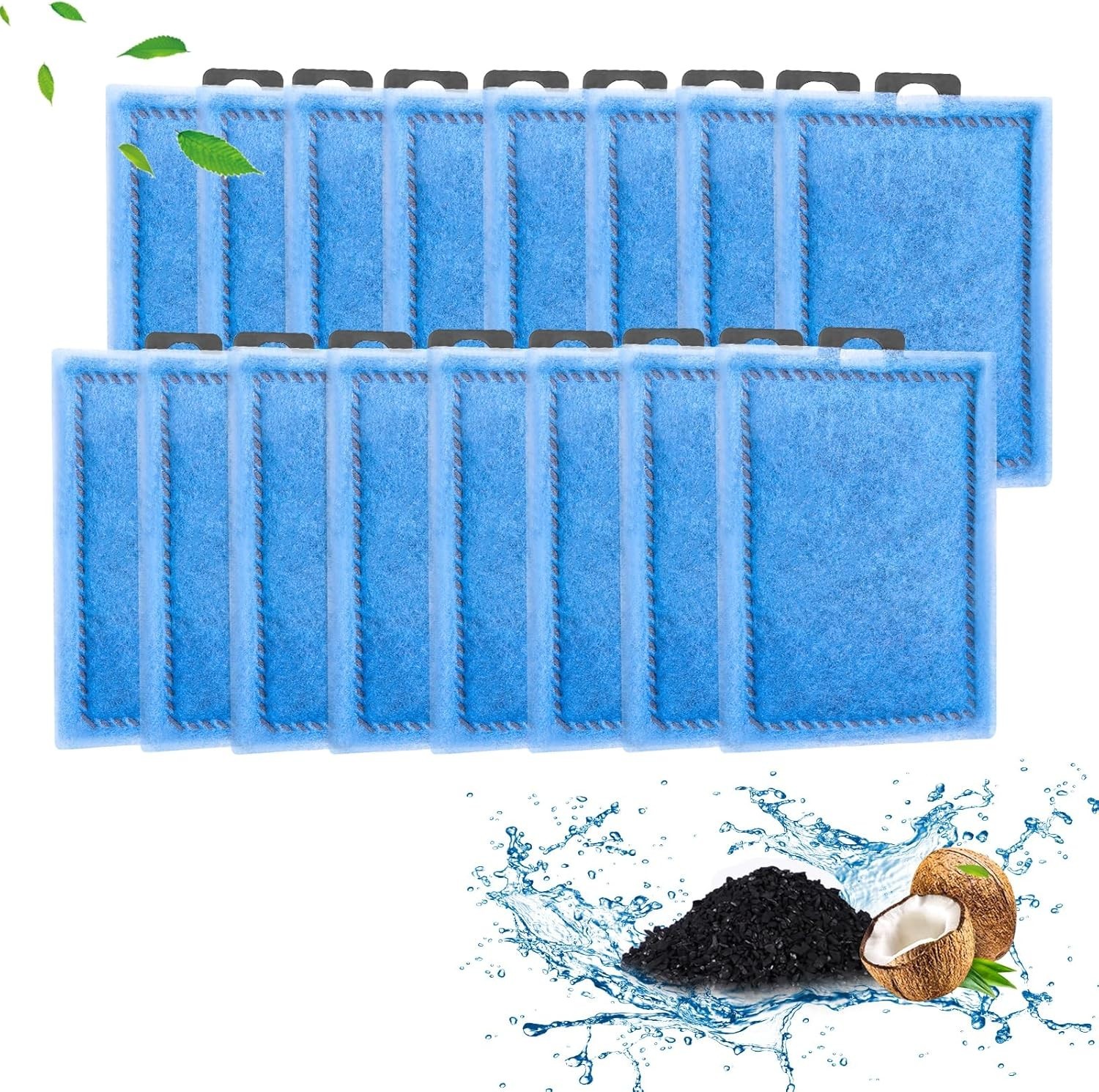 Rite-Size E Aquarium Filter Cartridges 16pk – Triple Filtration, Carbon Fiber…