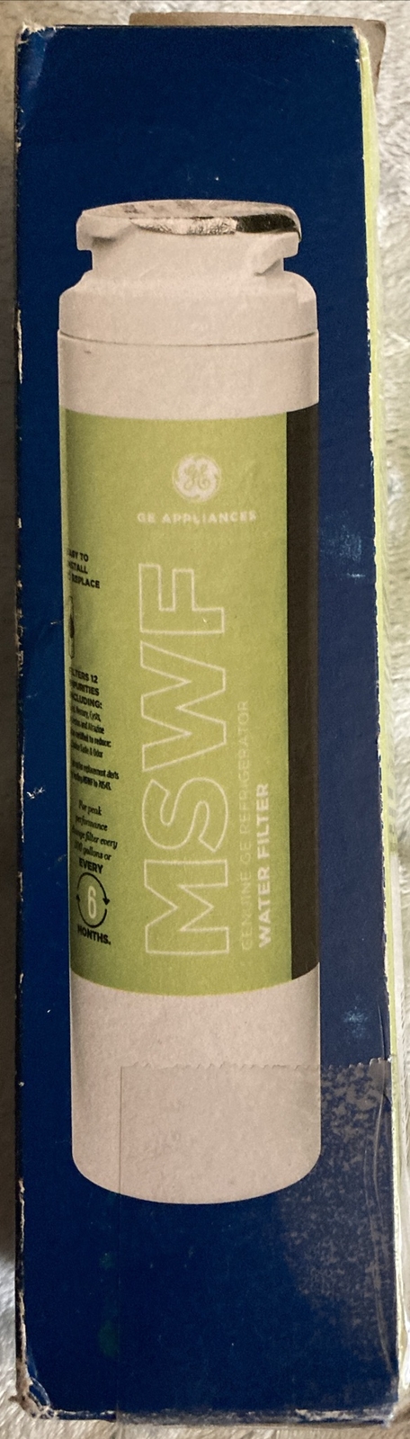 GENUINE GE MSWF SmartWater Refrigerator Water Filter, NEW & SEALED (Damaged Box)