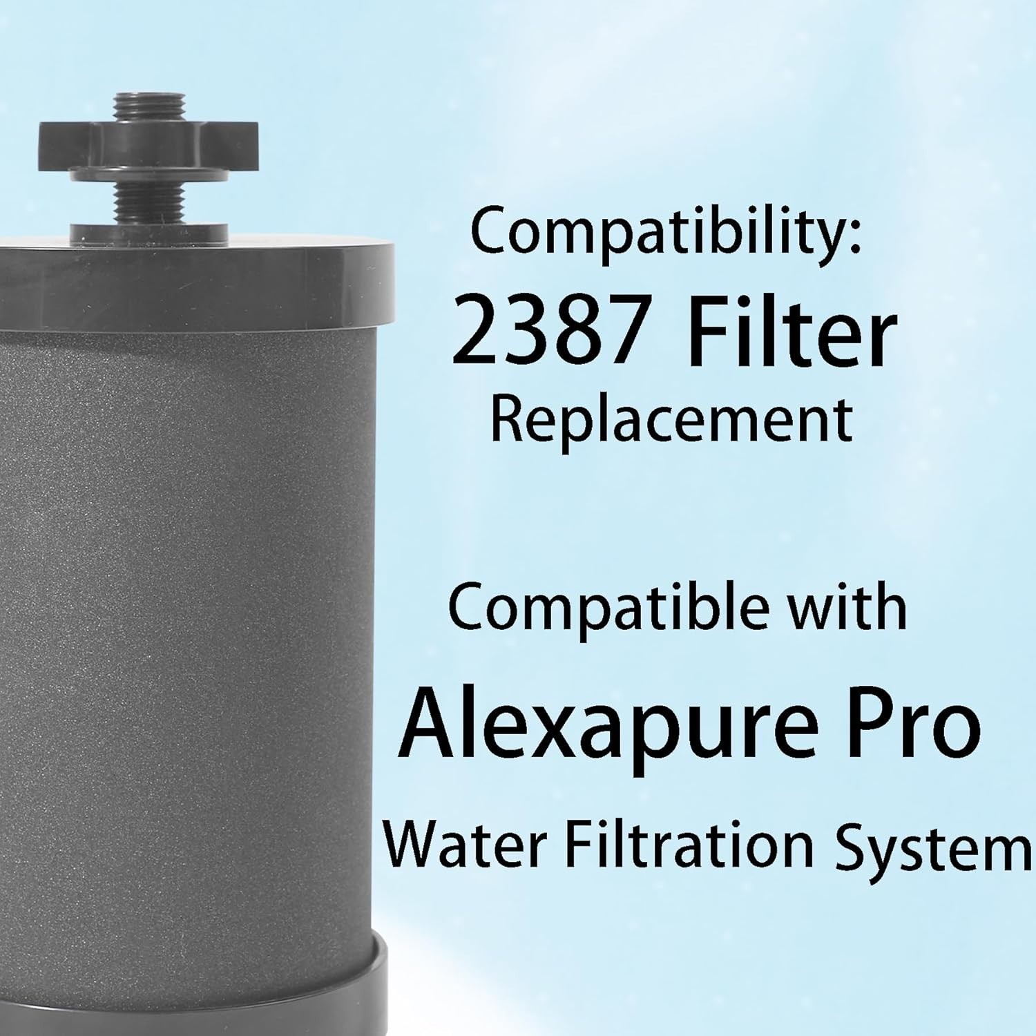 2387 Pro Filter Replacement, NSF/ANSI 42 Certified for Alexapure Water Filter Re