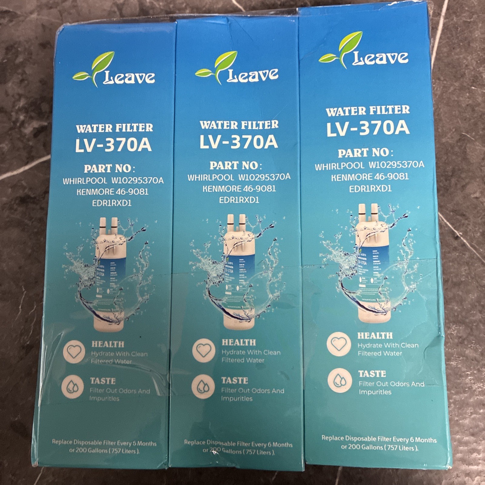 Lot Of 3 – Leave Water Filter LV-370A Brand New & Sealed