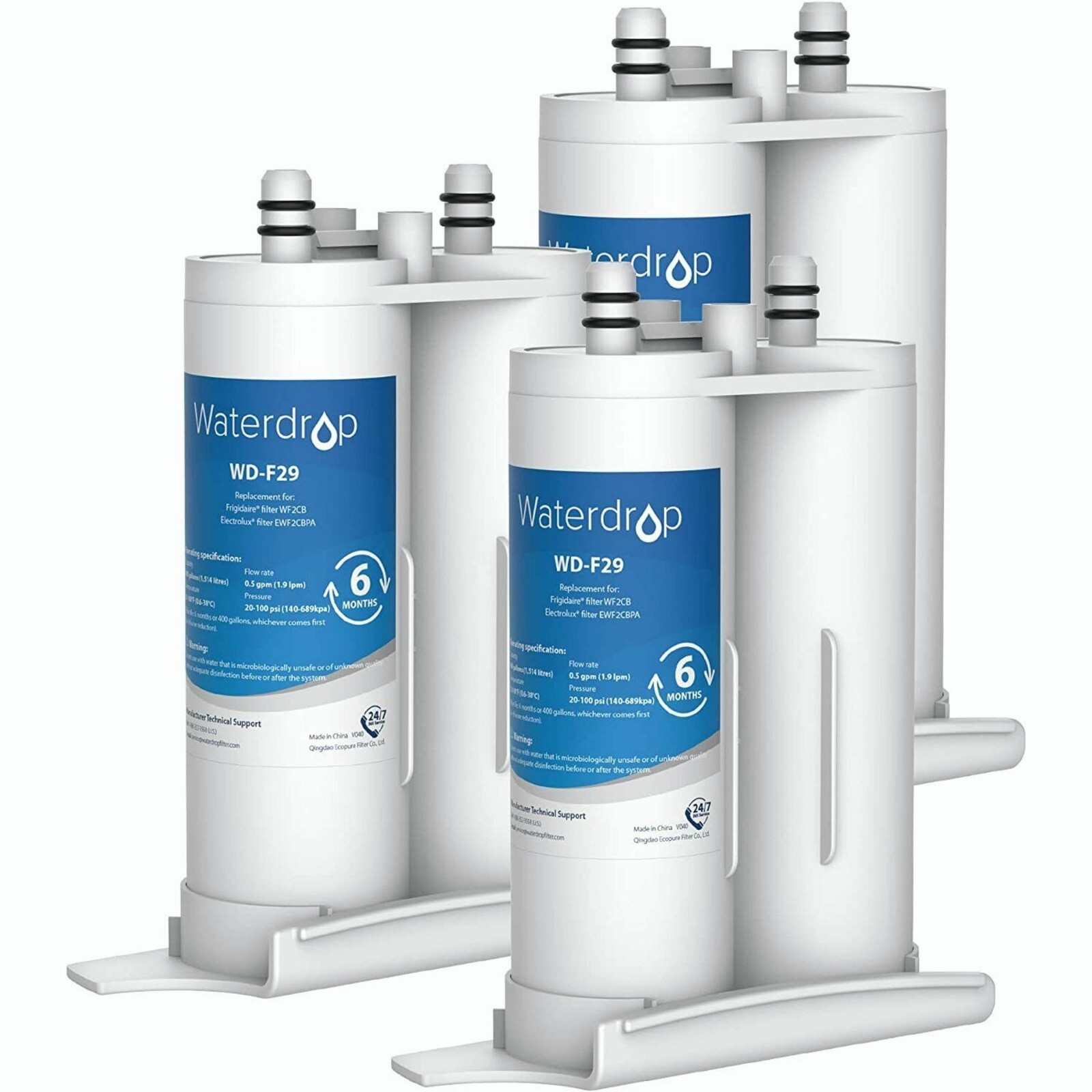 Waterdrop PureSource2® Water Filter Replacement for WF2CB®, NGFC 2000, FC100 (3)