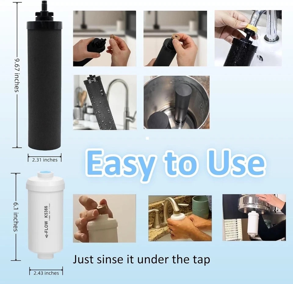 Berkey Authentic Black BB9-2 Water replacement Filters For Berkey Water System