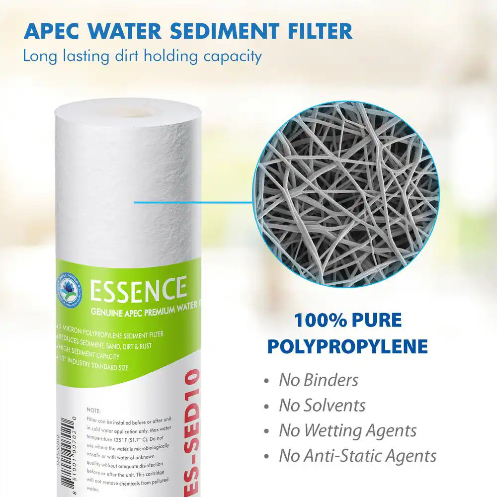 Essence 10 In. Standard Capacity First 3-Stage RO Replacement Filter (Bundle of