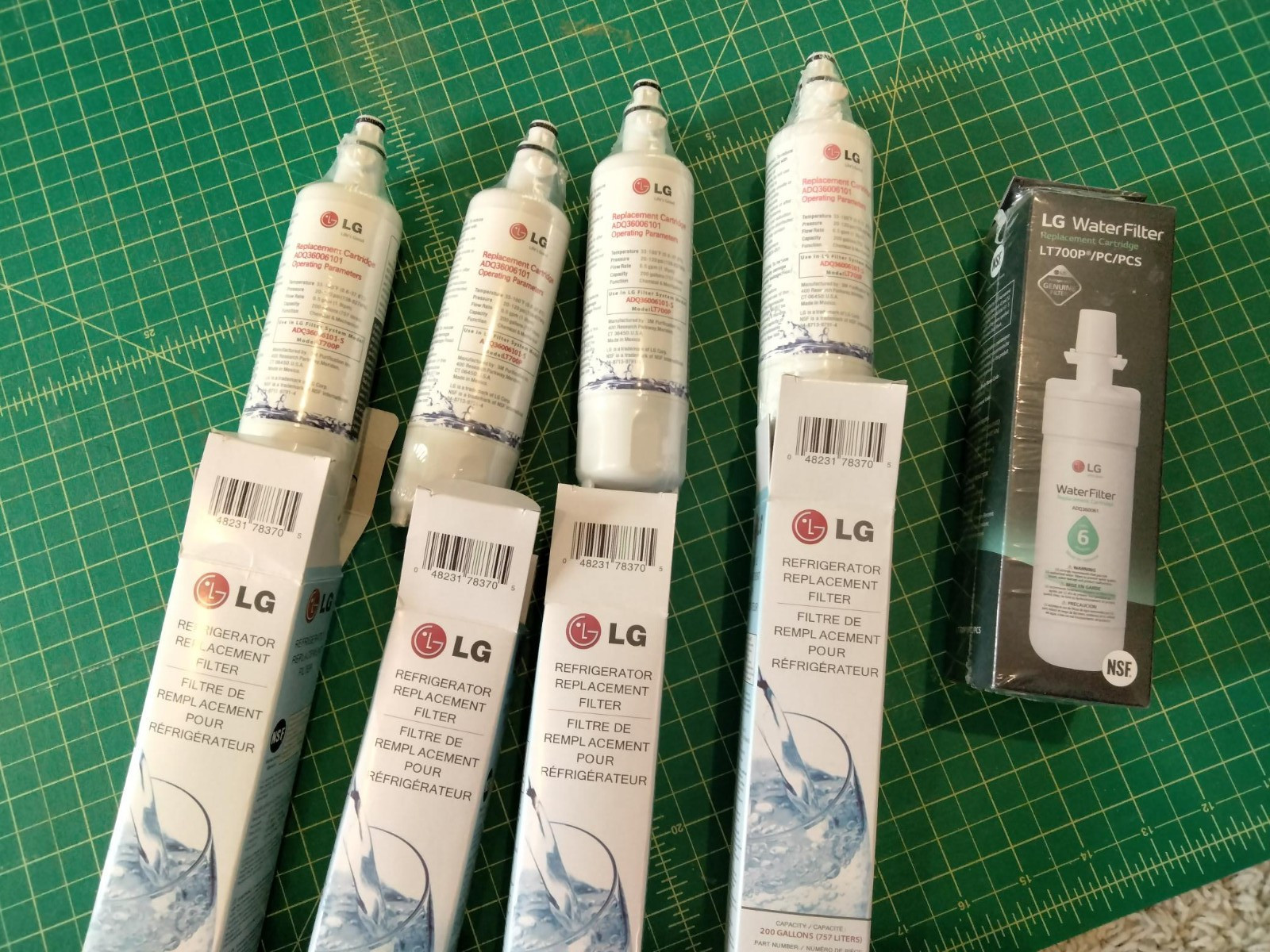 4 pack – Genuine OEM LG Water Filter Replacement Cartridge Lot LT700P