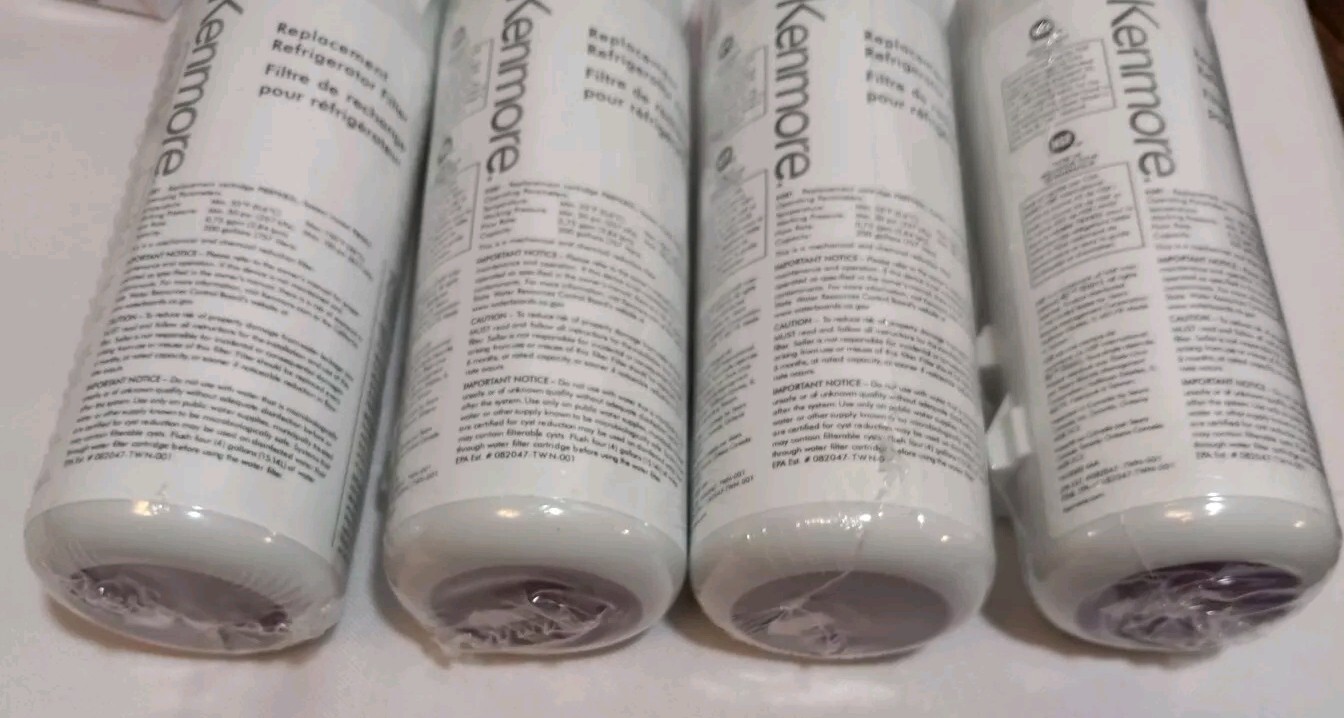 Kenmore Replacement Refrigerator Water Filters 469081 Lot Of 4 New