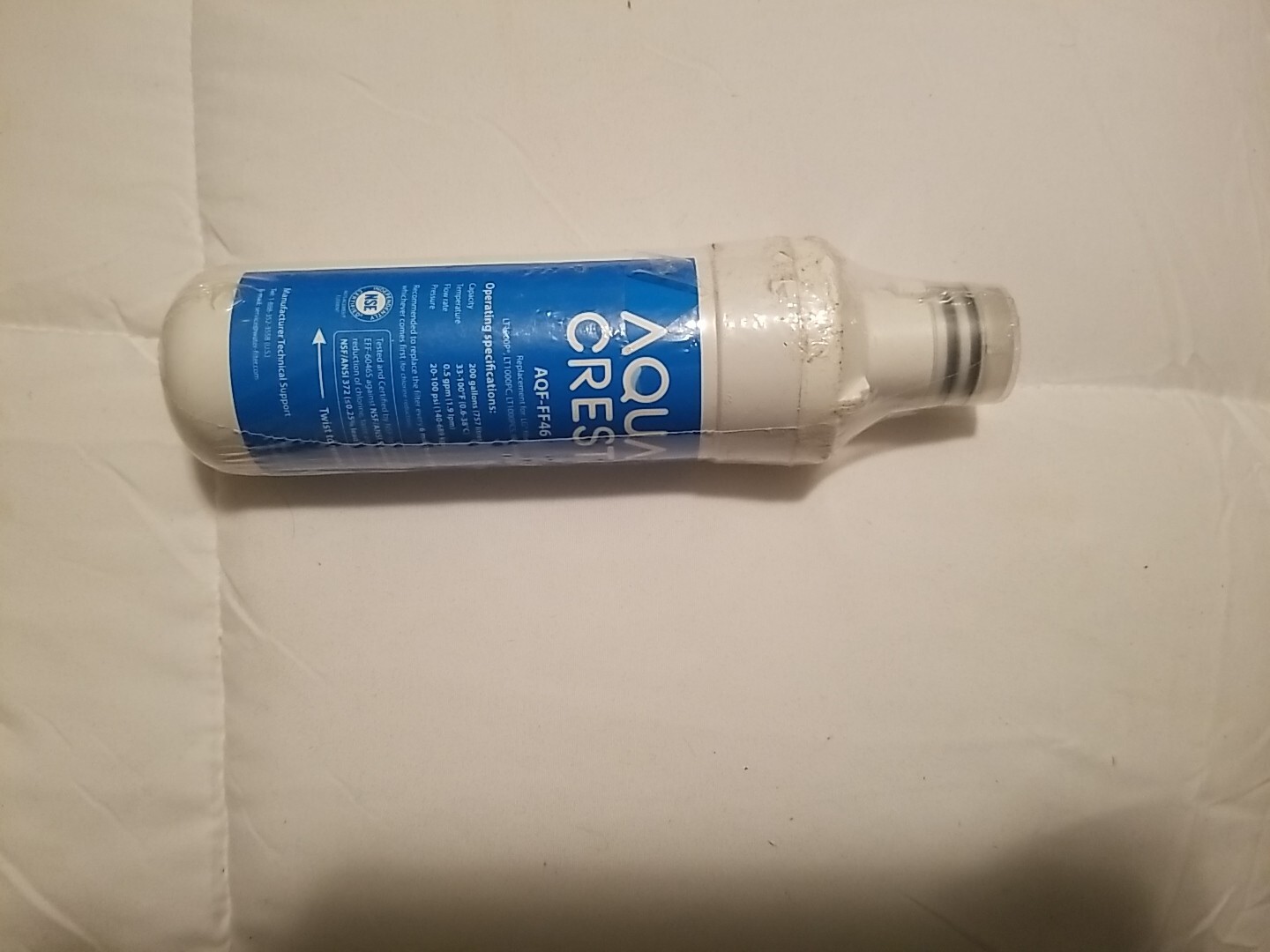 Aqua Crest AQF-FF46 NSF Certified Refrigerator Water Filter-Sealed