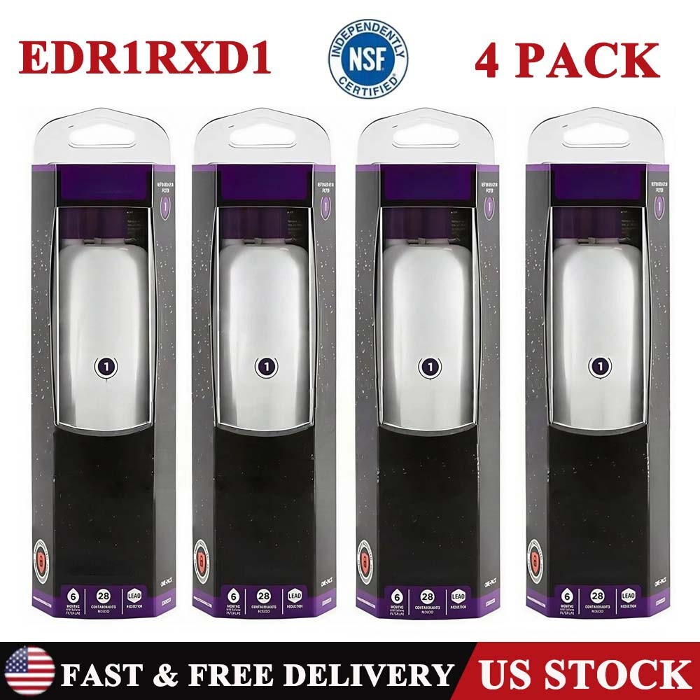 4PCS For ΕVΕRYDROP ΕDR1RXD1 Refrigerator Water Filter 1 Replacement New Sealed