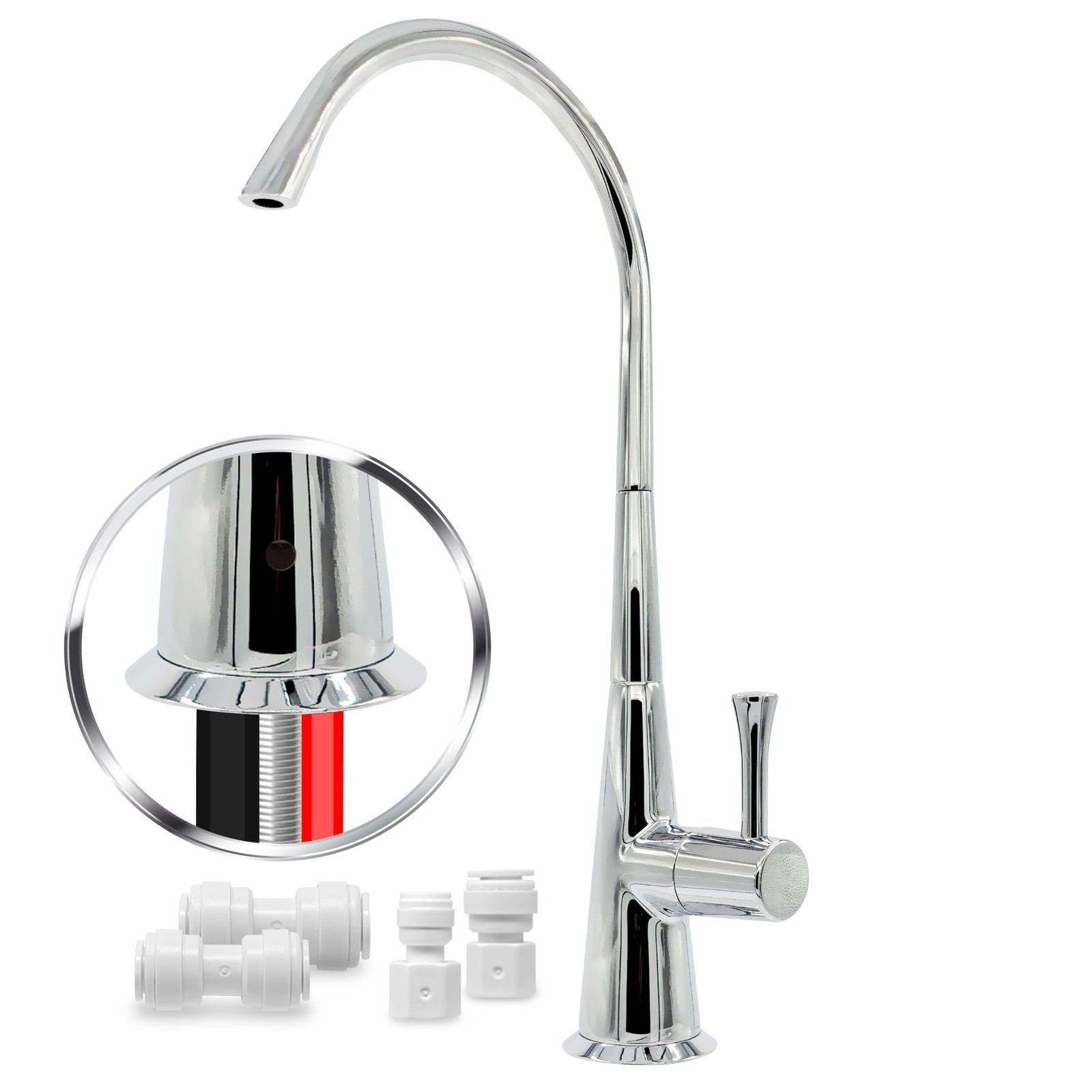 Airgap Water Filtration RO Faucet Contemporary Style. NSF Certified. FREE SHIP.